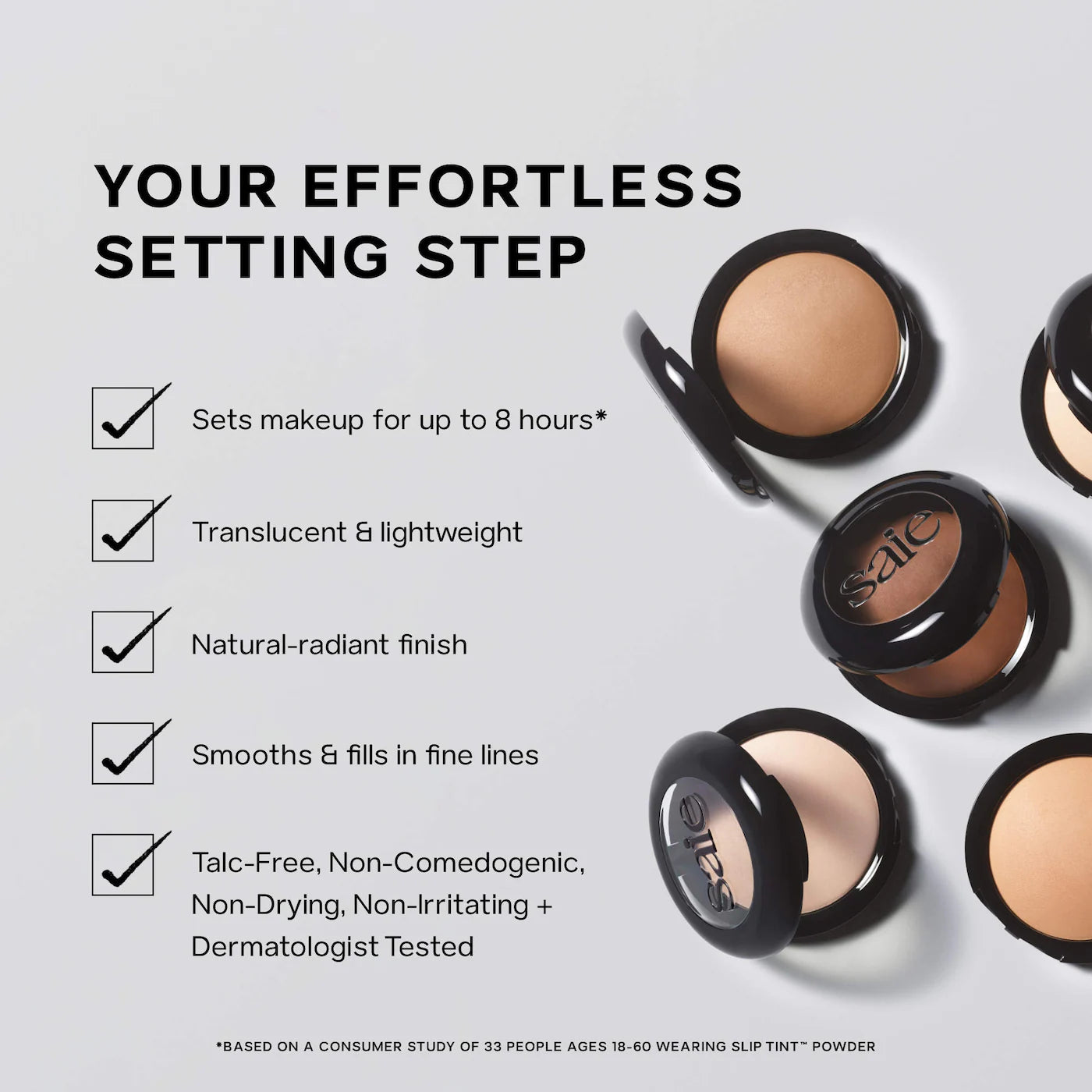 *PREORDEN: Slip Tint™ Undetectable Baked Setting Powder - Saie / Polvo traslucido ligero