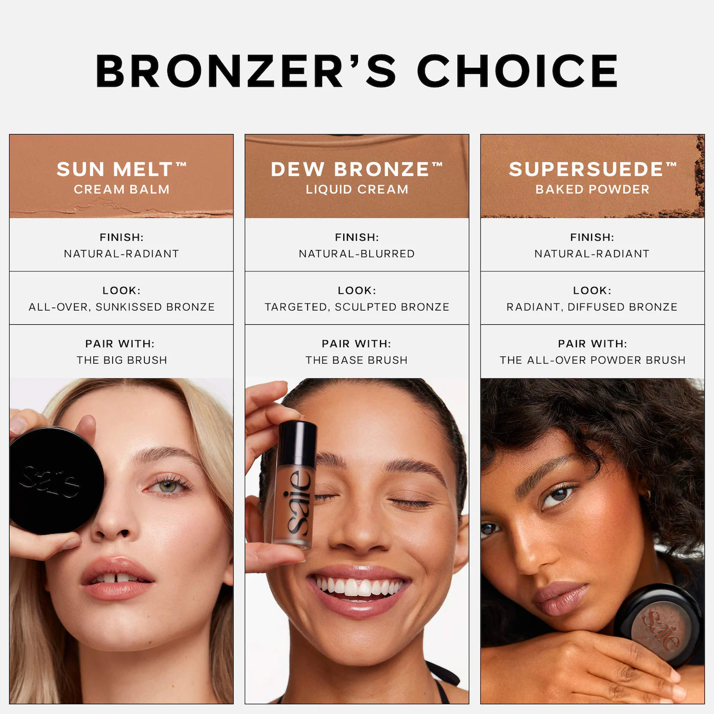 *PREORDEN: SuperSuede™ Radiant Talc-Free Baked Powder Bronzer - Saie / Bronceador en polvo