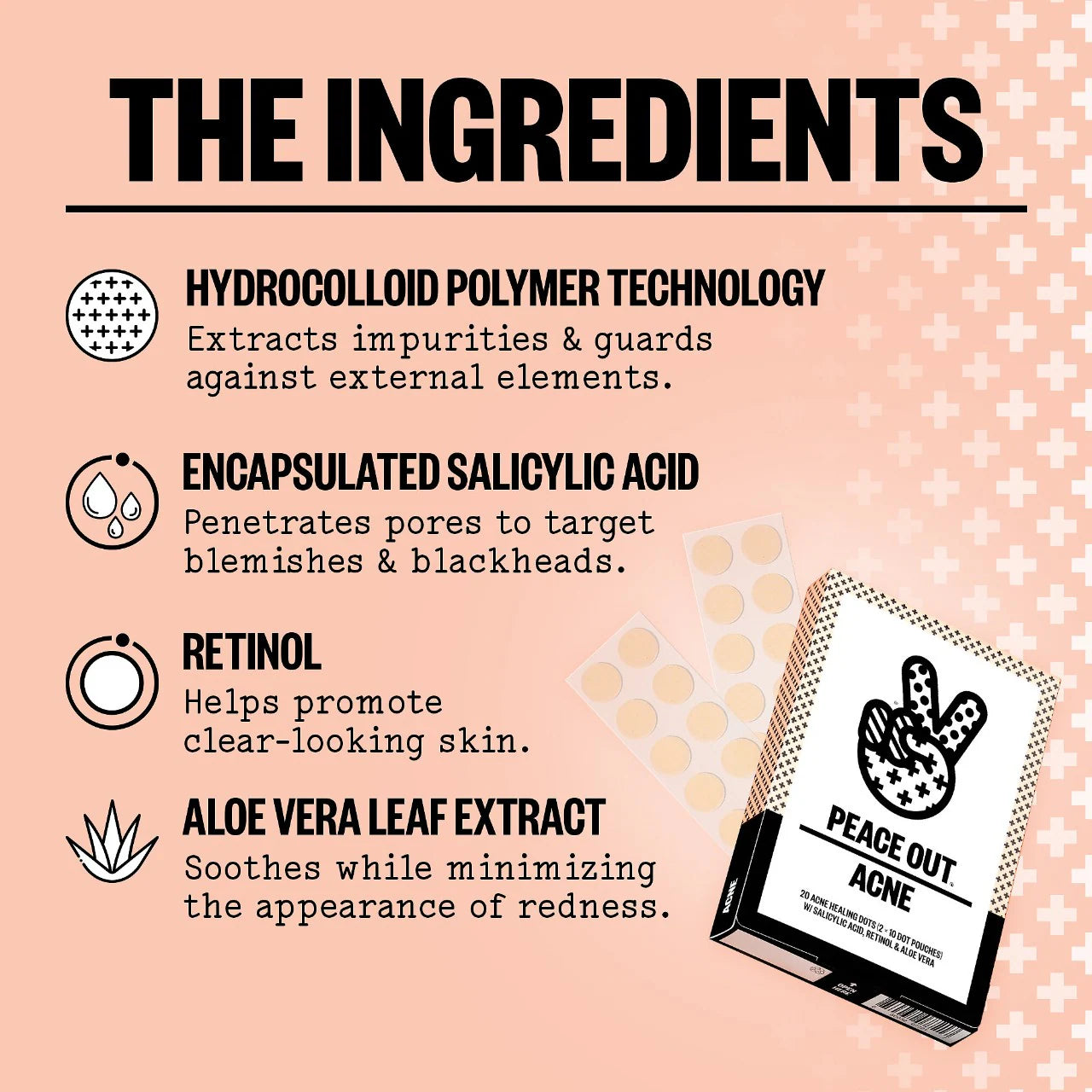 *PREORDEN: Salicylic Acid Acne Healing Dots - Peace Out / Parché para ácne