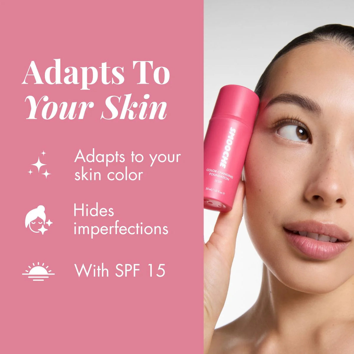 Color Changing Foundation - Smooche / Base adaptable al tono de piel