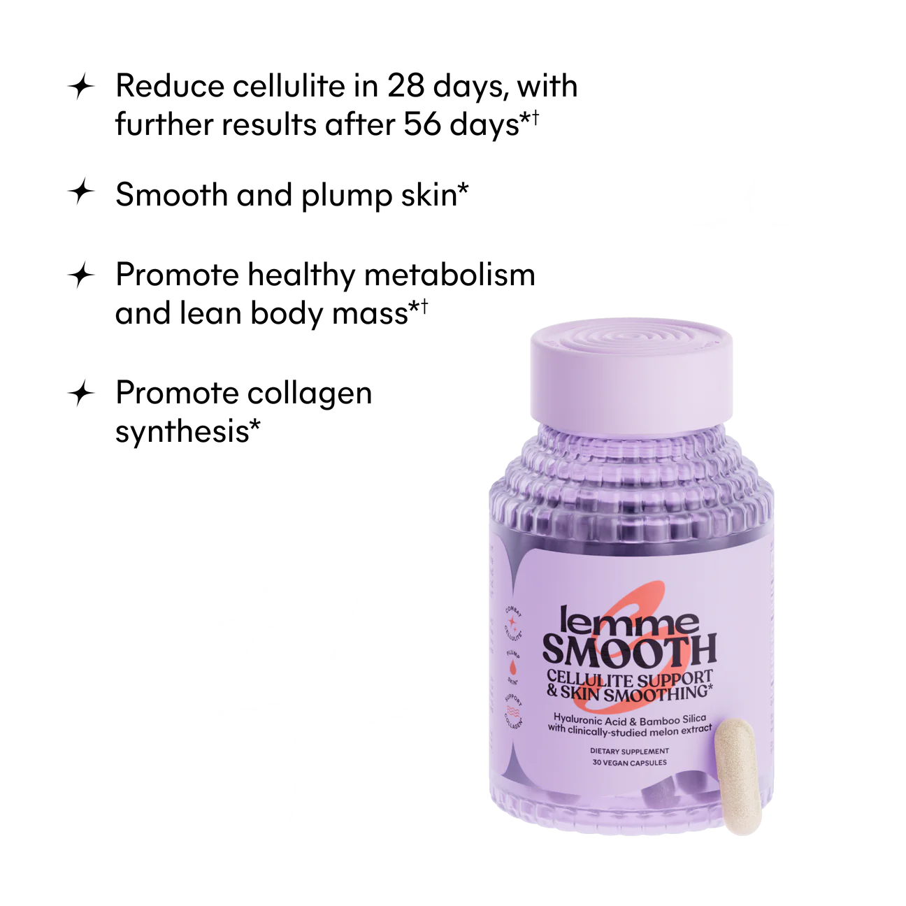 Smooth Capsules - lemme / Cápsulas de apoyo a la celulitis y suavizantes de la piel