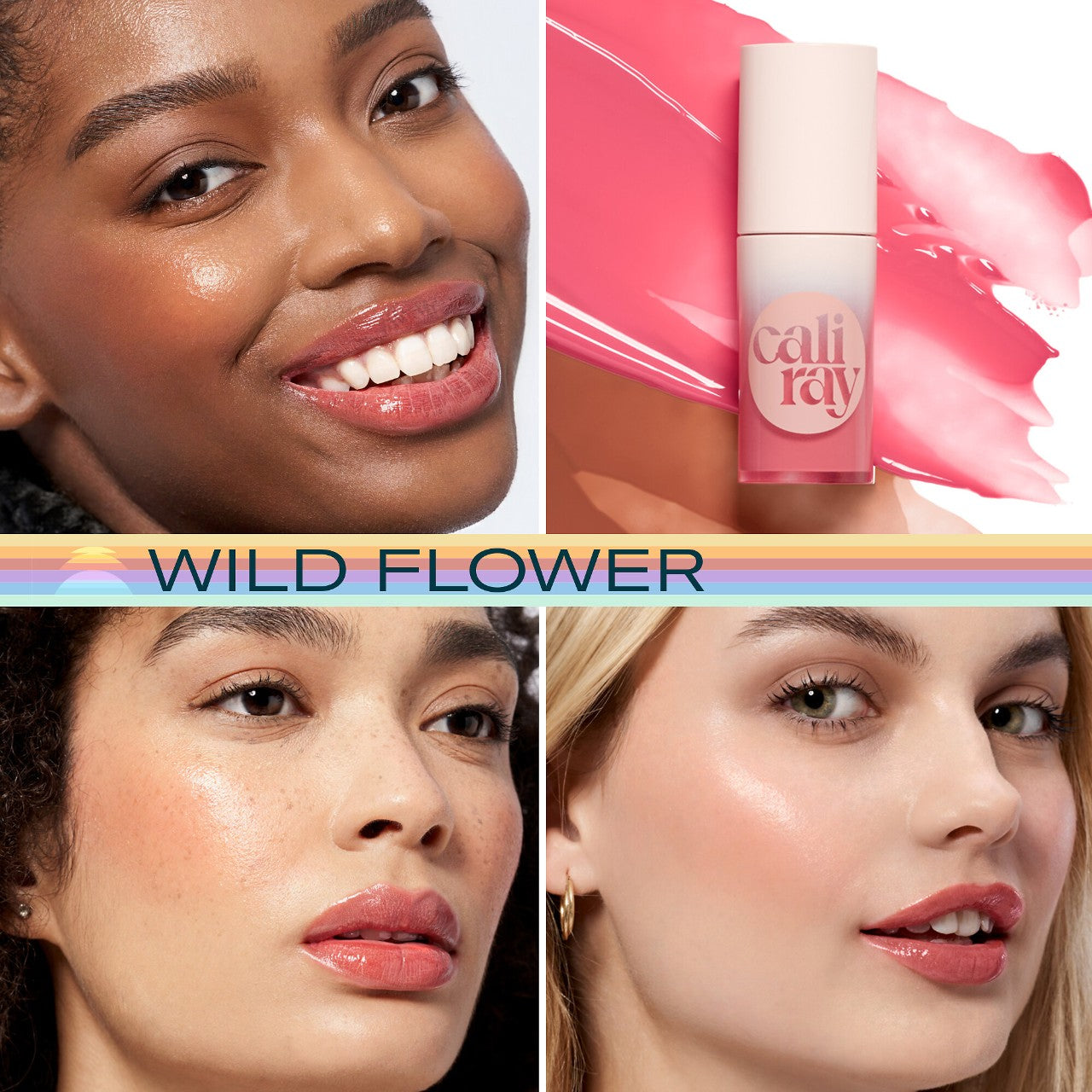 *PREORDEN: Socal Superbloom Lip + Cheek Tint Soft Stain Blush - caliray / Tinta para labios hidratante
