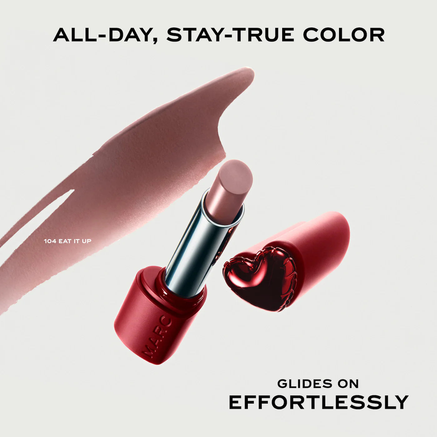 *PREORDEN: Heart On Long-Lasting Soft Shine Lipstick - Marc Jacobs Beauty / Labial de larga duraciòn
