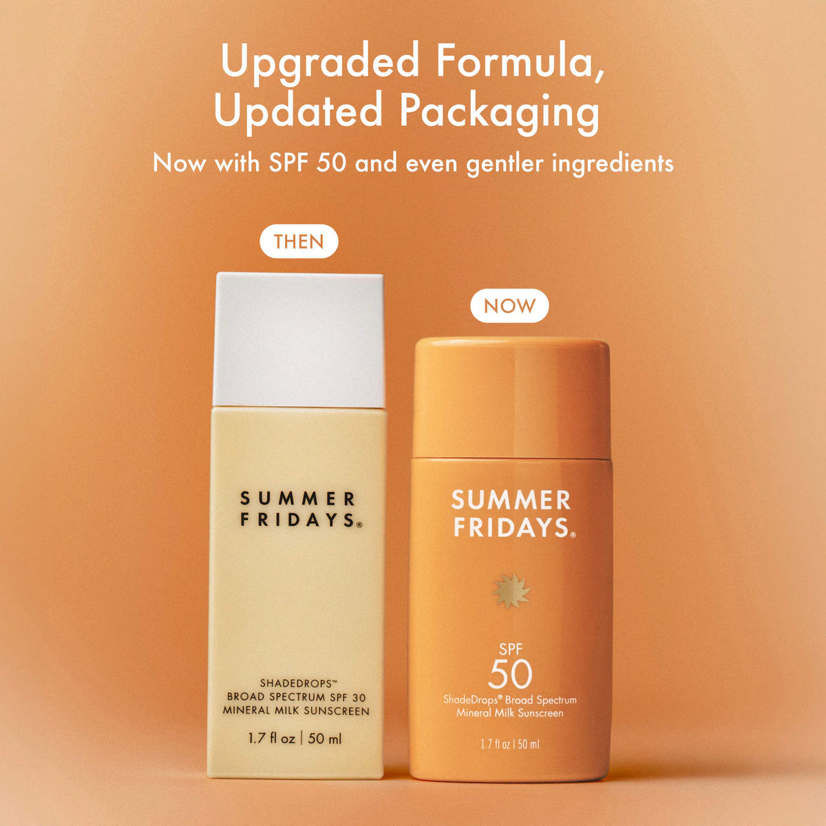 *PREORDEN: ShadeDrops Broad Spectrum SPF 50 Daily Mineral Milk Sunscreen / Protector solar en suero, acabado suave