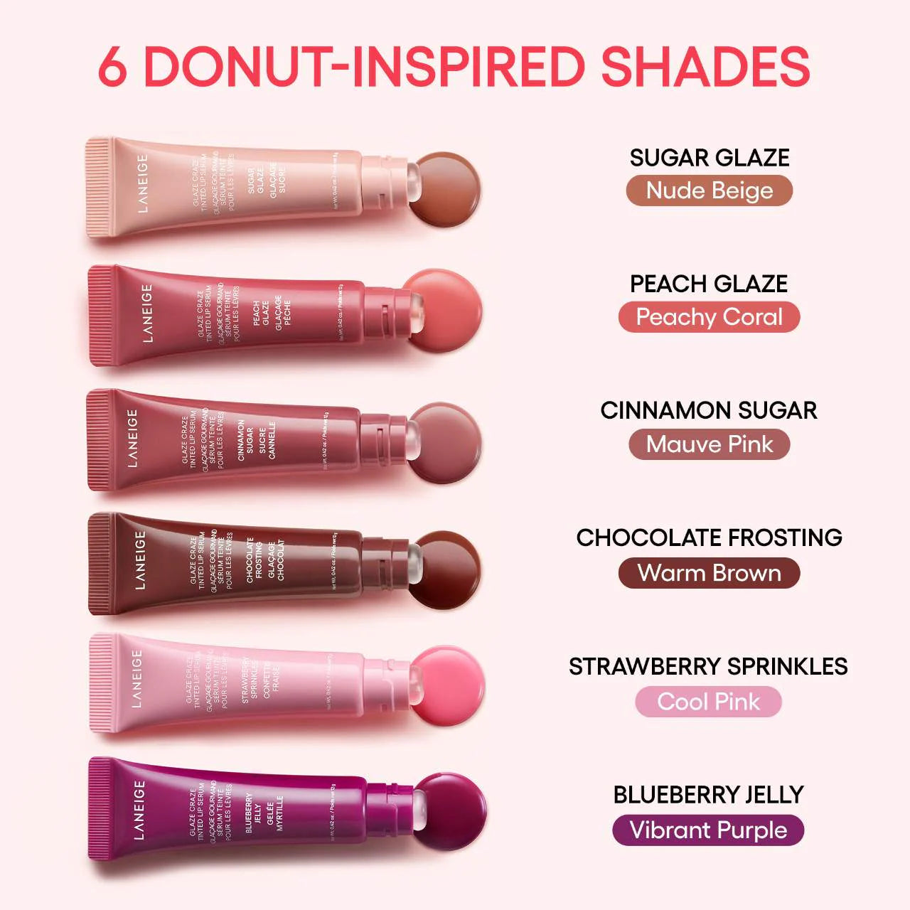 Glaze Craze Tinted Polypeptide Lip Serum - Laneige / bálsamo labial hidratante coreano