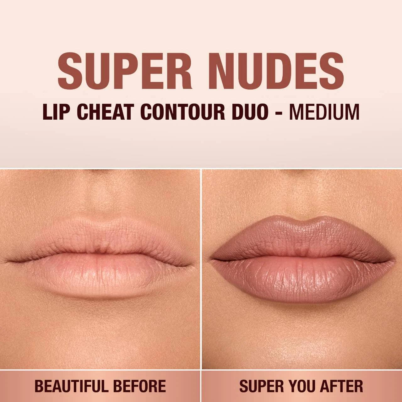 *PREORDEN: Super Nudes Lip Cheat Contour Duo Lip Liner - Charlotte Tilbury / Delineador de labios doble punta