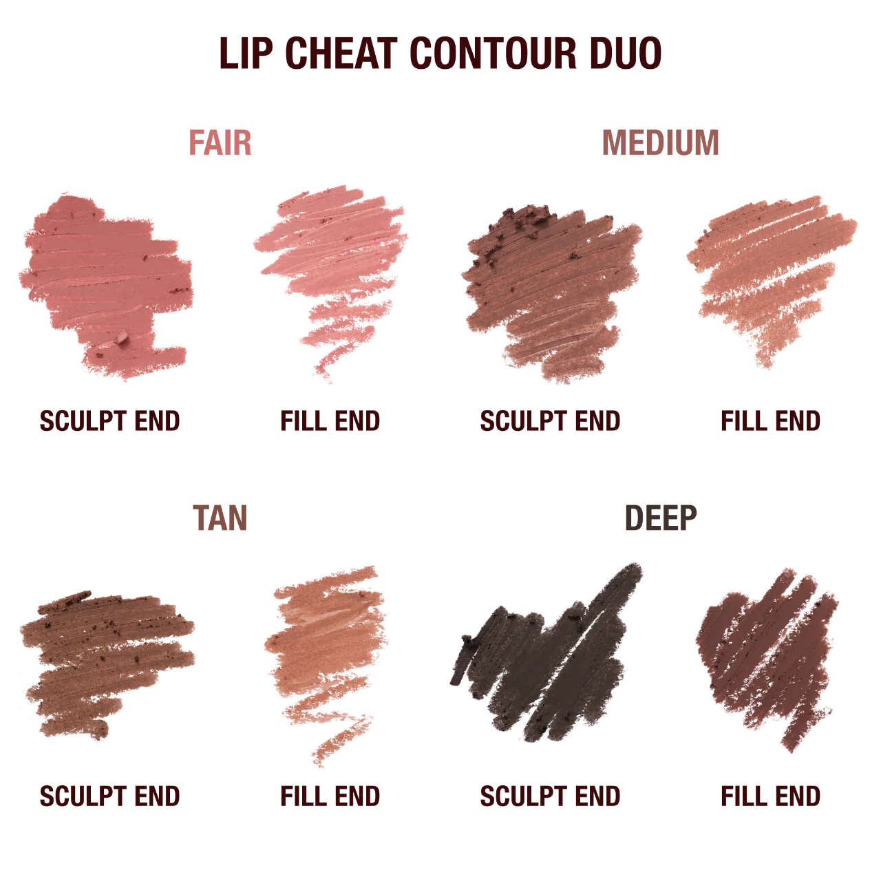 *PREORDEN: Super Nudes Lip Cheat Contour Duo Lip Liner - Charlotte Tilbury / Delineador de labios doble punta