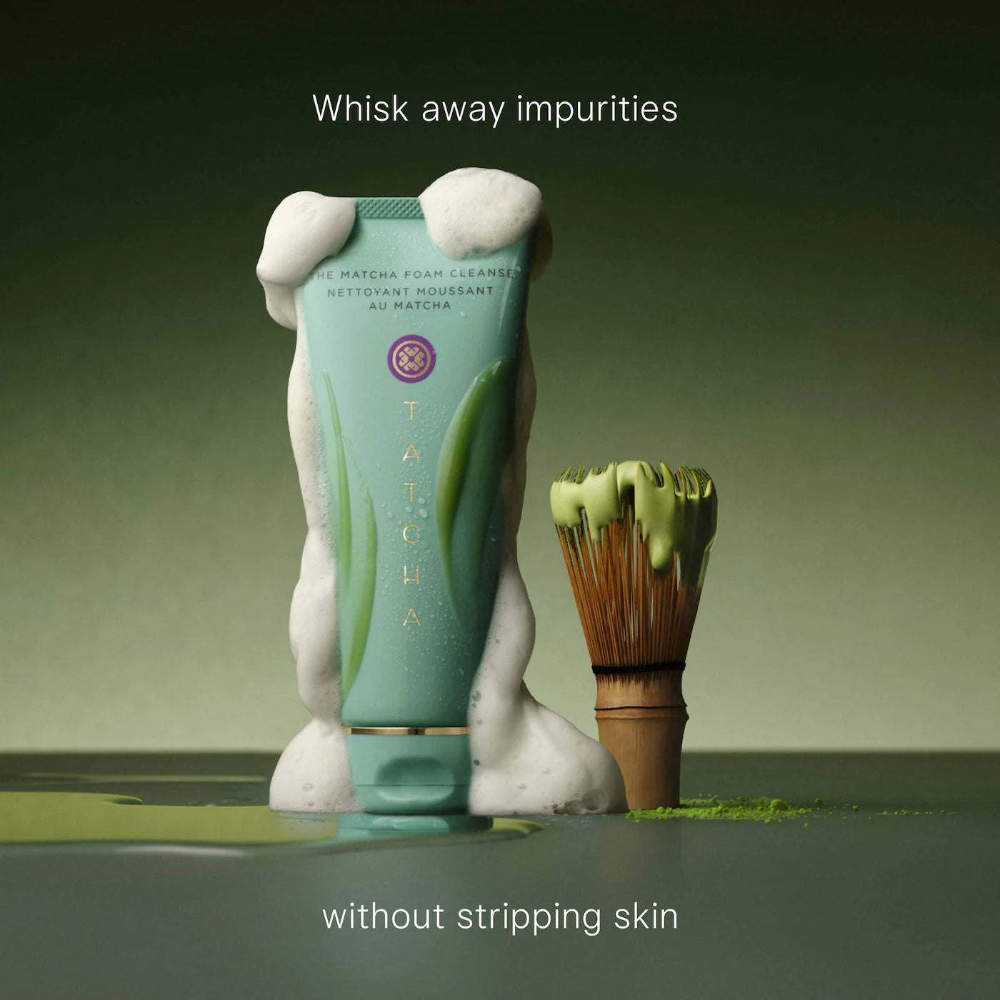 *PREORDEN: The Matcha Foam Pore-Refining & Oil-Balancing Prebiotic Gel Cleanser - Tatcha / Gel limpiador