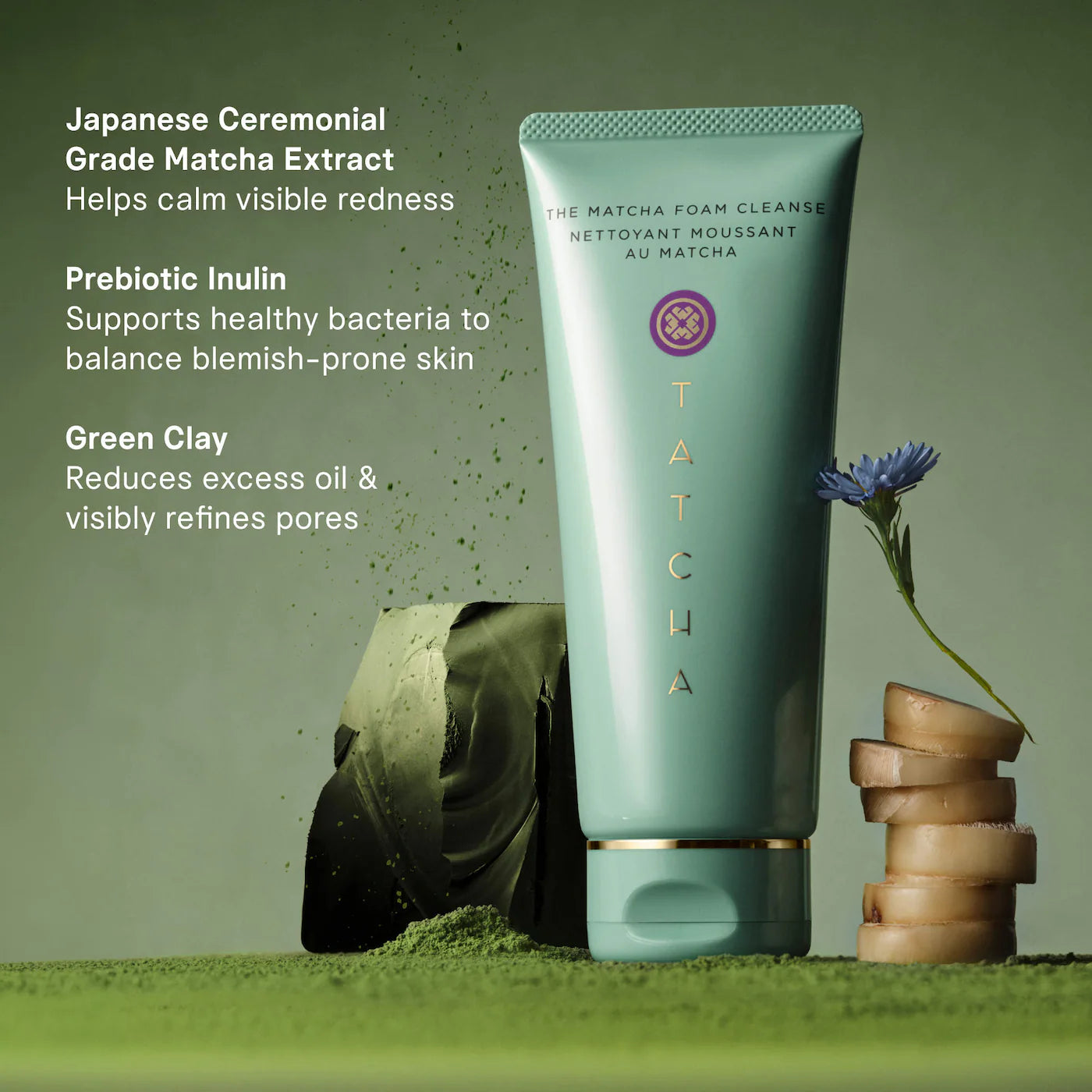 *PREORDEN: The Matcha Foam Pore-Refining & Oil-Balancing Prebiotic Gel Cleanser - Tatcha / Gel limpiador