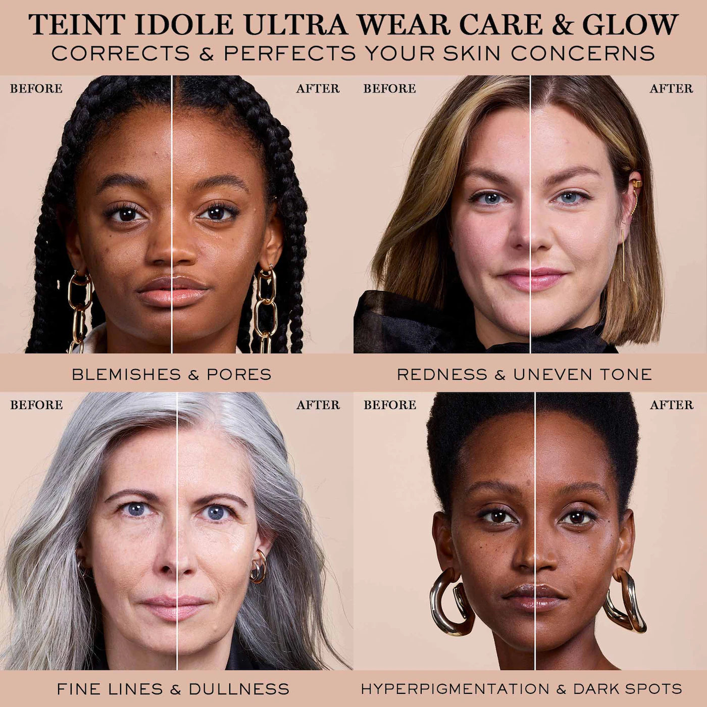 *PREORDEN: Teint Idole Ultra Wear Care & Glow Foundation with Hyaluronic Acid - Lancôme / Base hidratante
