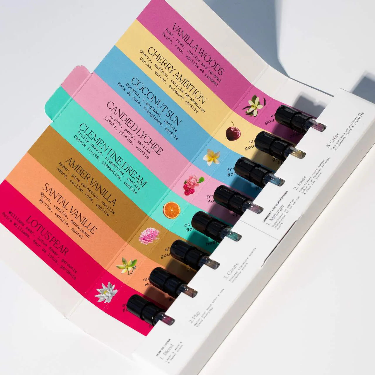 *PREORDEN: Perfume Layering Discovery Sampler Set / The 7 Virtues - Set 8 fragancias clean en tamaño de muestra