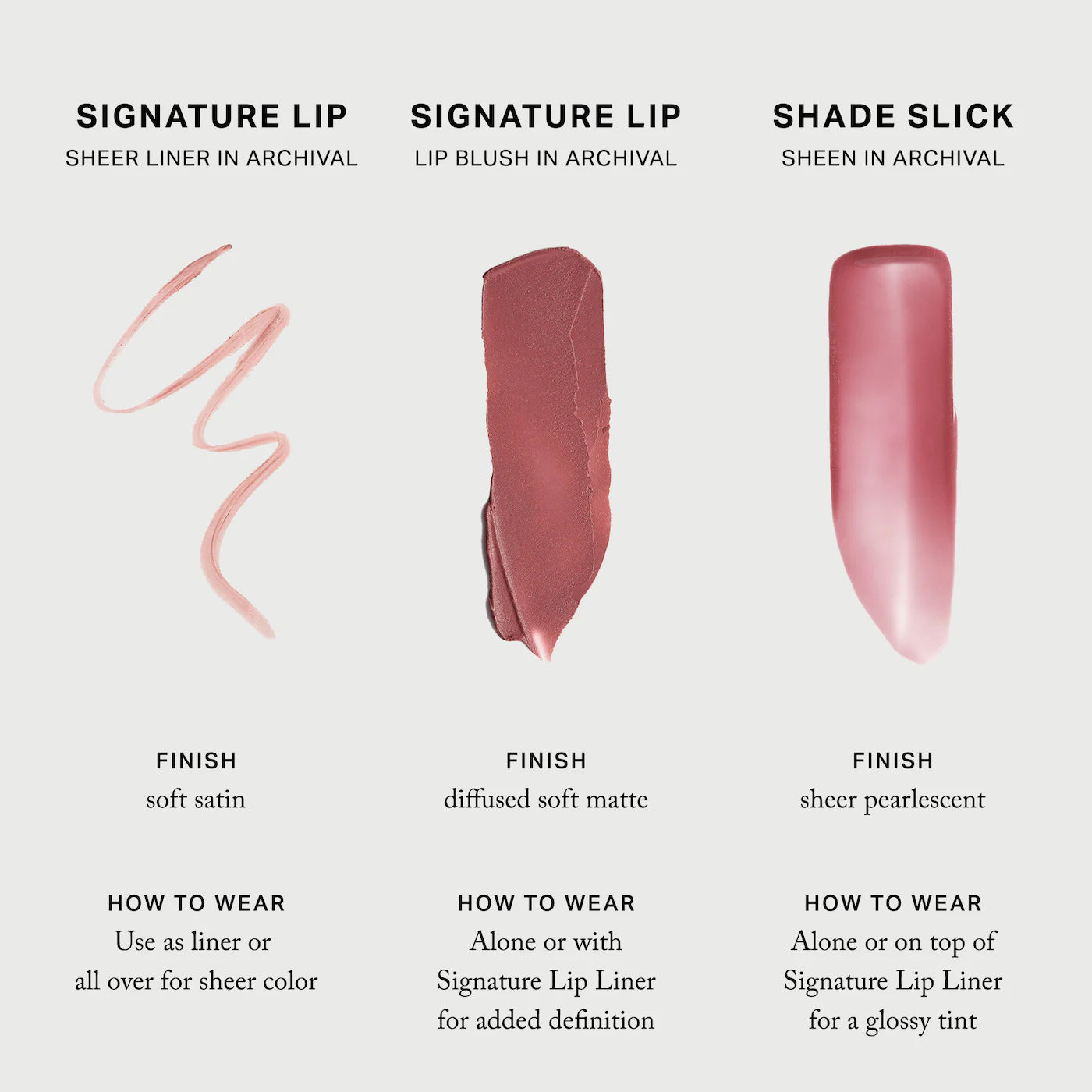 *PROXIMAMENTE: The Archival Lip Essentials Gift Set - Merit / Set 3 pzas labios