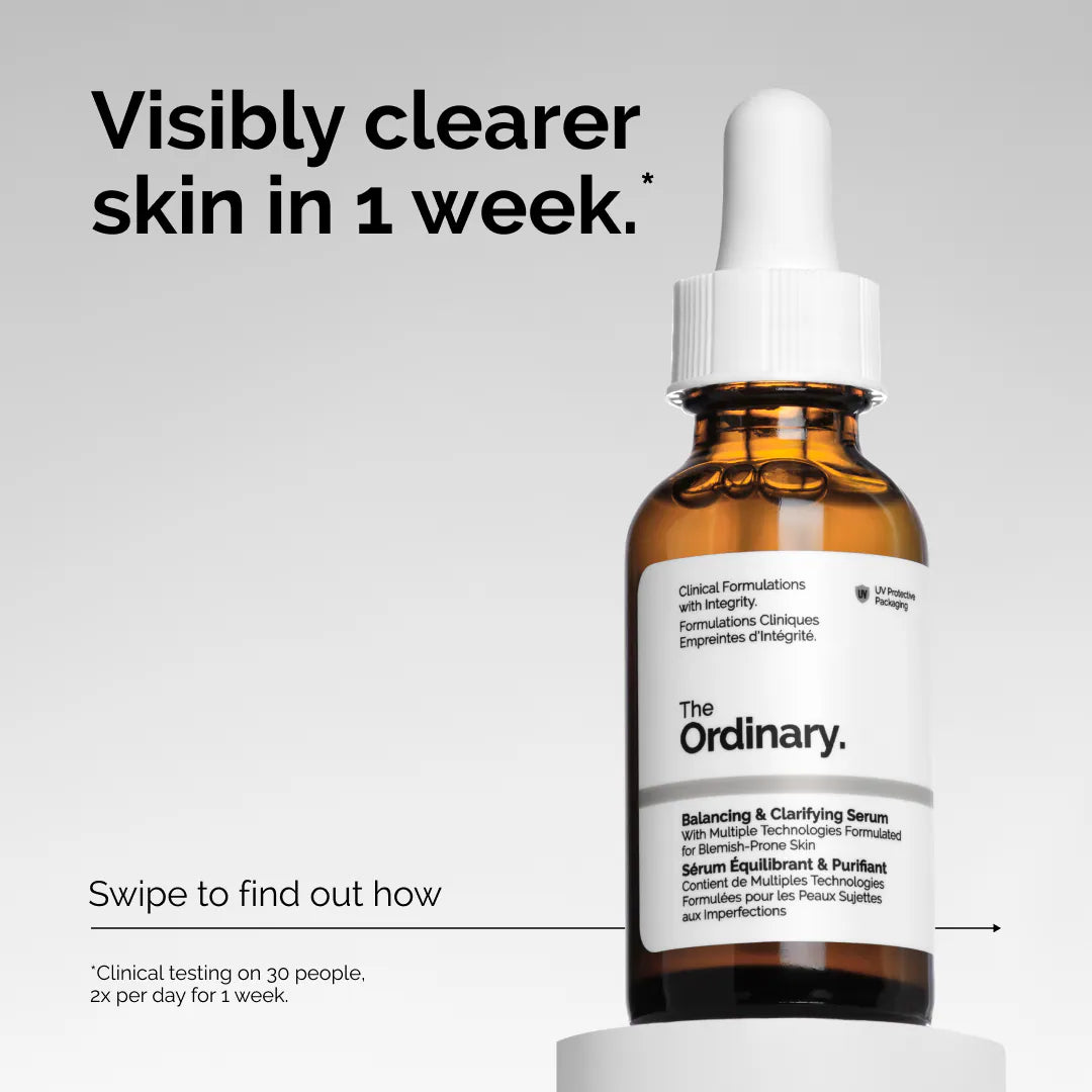 Balancing & Clarifying Serum for Blemish-Prone Skin - The Ordinary / Suero para poros y brillo