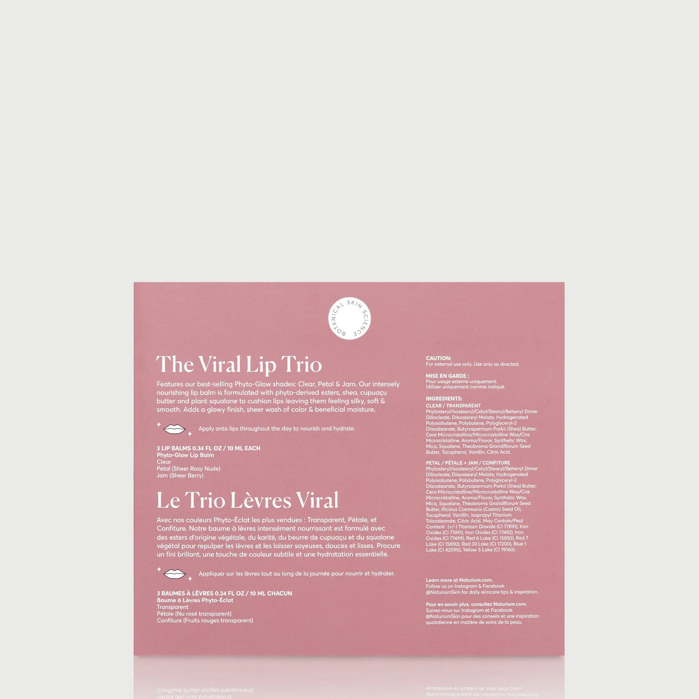 The Viral Lip Trio Kit - Naturium / Set 3 pzas de labios
