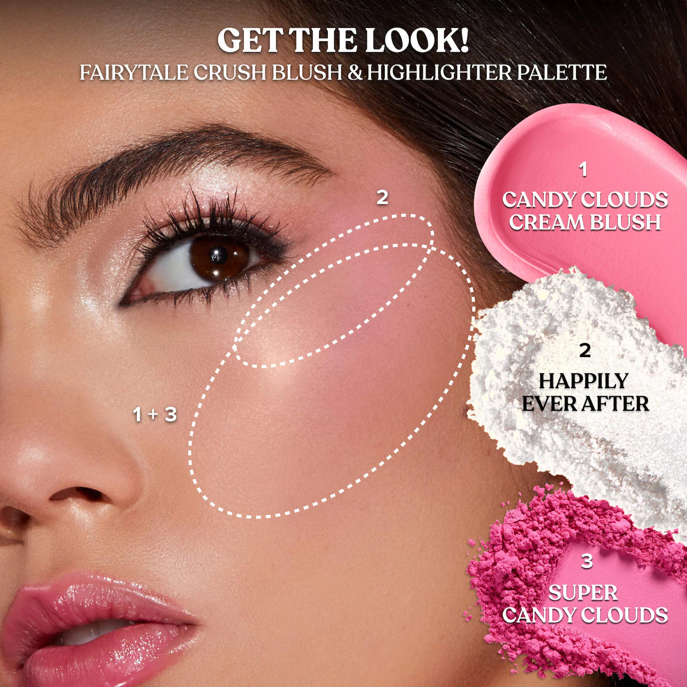 *PREORDEN: Fairytale Crush Blush & Highlighter Palette Makeup Set - Too Faced / Paleta de rubor e iluminador