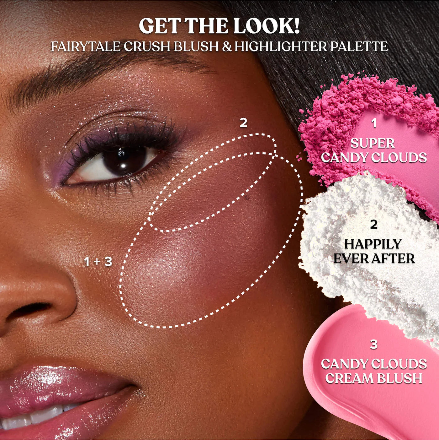 *PREORDEN: Fairytale Crush Blush & Highlighter Palette Makeup Set - Too Faced / Paleta de rubor e iluminador
