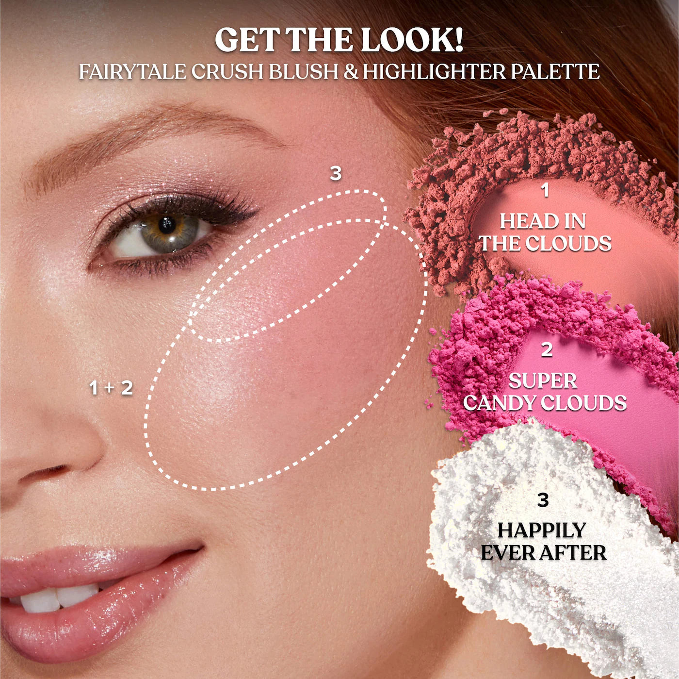 *PREORDEN: Fairytale Crush Blush & Highlighter Palette Makeup Set - Too Faced / Paleta de rubor e iluminador