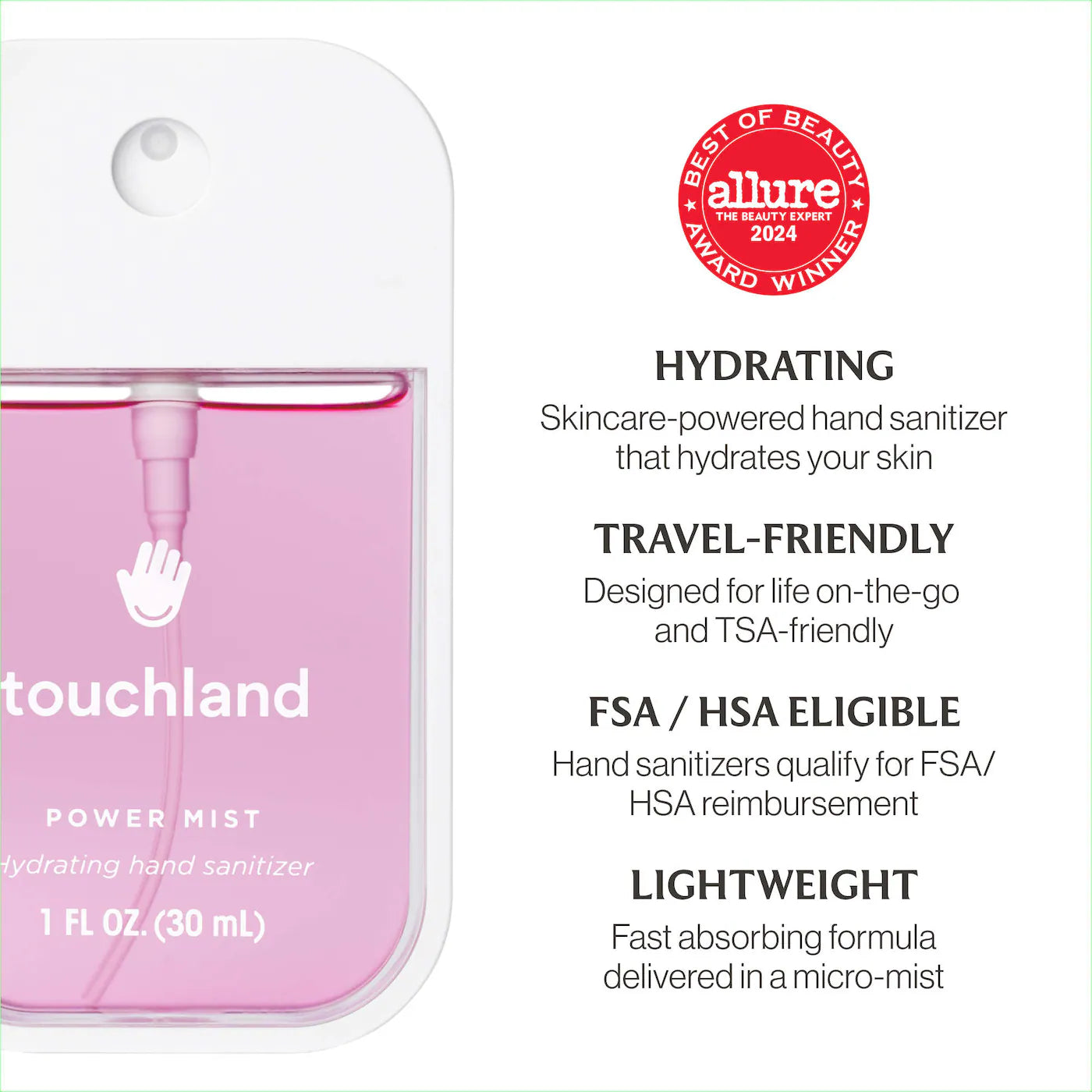 *PREORDEN: Limited Edition Power Mist Hydrating Hand Sanitizer Top 5 Set- Touchland / Set de sanitizantes