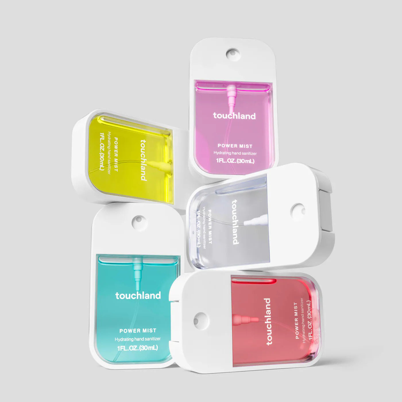 *PREORDEN: Limited Edition Power Mist Hydrating Hand Sanitizer Top 5 Set- Touchland / Set de sanitizantes