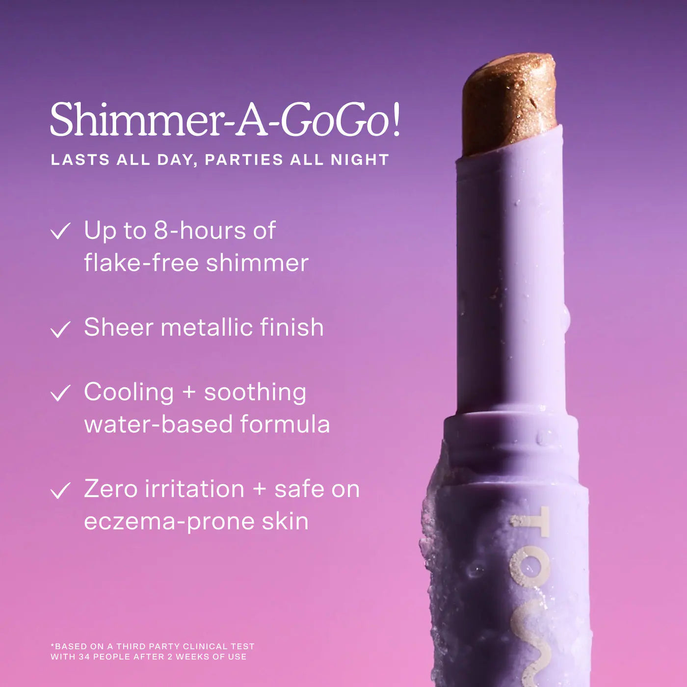 *PREORDEN: GoGo Cooling Shimmer 8H Eyeshadow Stick - Tower 28 Beauty / Sombra de ojos en barra