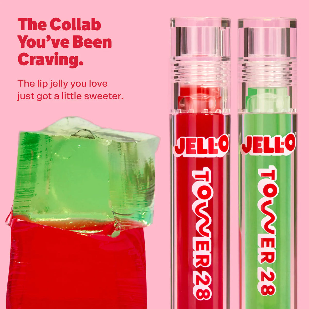 *PREORDEN: JELL-O™ X TOWER 28 Lip Jelly Lip Gloss Gift Set - Tower 28 Beauty / Set 2 brillo labial *Ed. Limitada