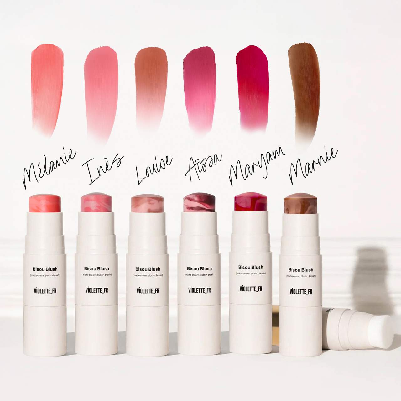 *PREORDEN: Bisou Blush Marbled Cream Blush Stick - VIOLETTE_FR / Rubor en barra