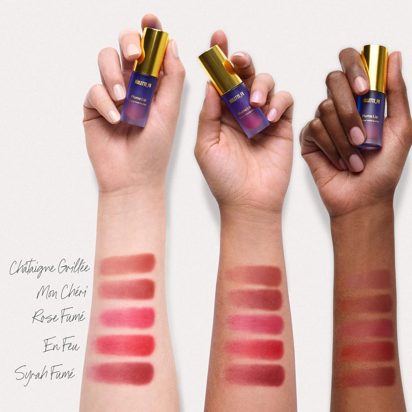 *PREORDEN: PLUME LIP Moisturizing Feather Matte Lip Whip - VIOLETTE_FR / Labial mate líquido