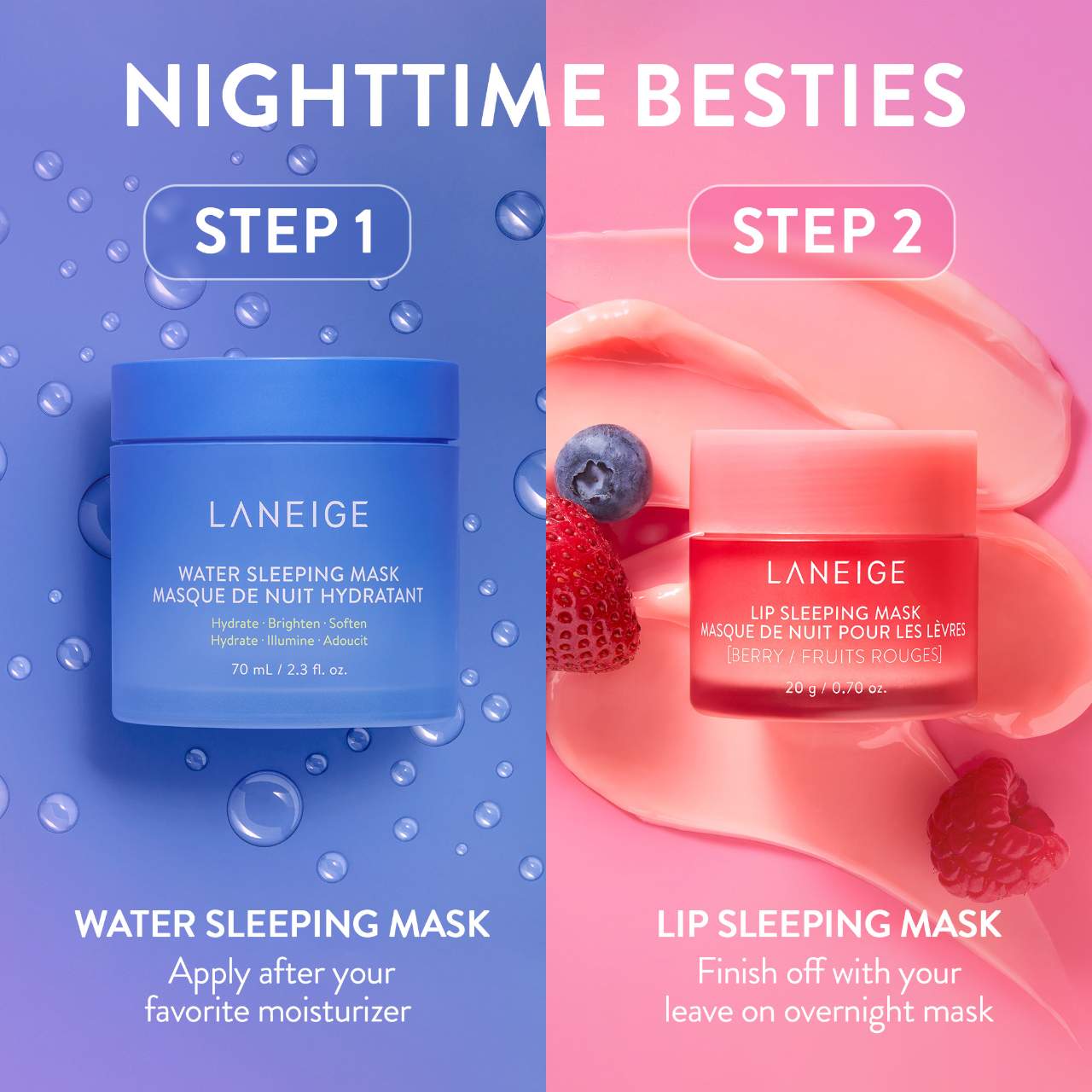 Water Sleeping Mask with Squalane - Laneige / Mascarilla super hidratante
