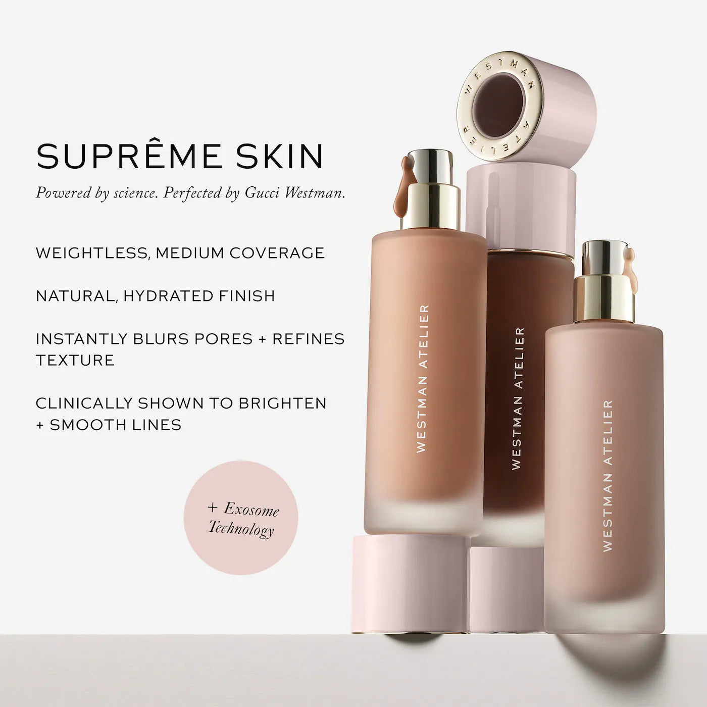 *PREORDEN: Suprême Bio-Complex Liquid Foundation With Exosomes + Peptides - Westman Atelier / Base de maquillaje ligera