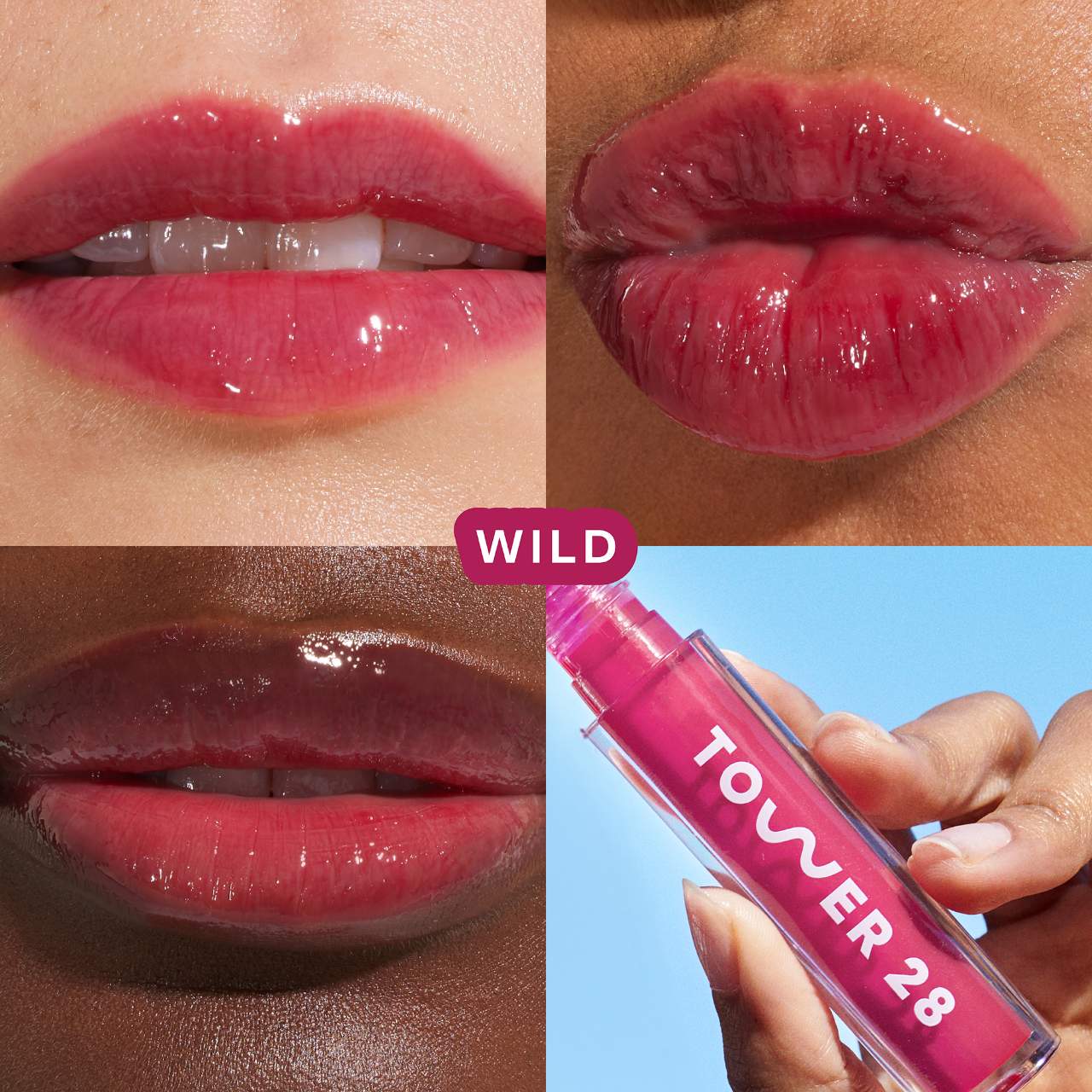 *PREORDEN: ShineOn Lip Jelly Hydrating Non-Sticky Lip Oil - Tower 28 / Labial hidratante