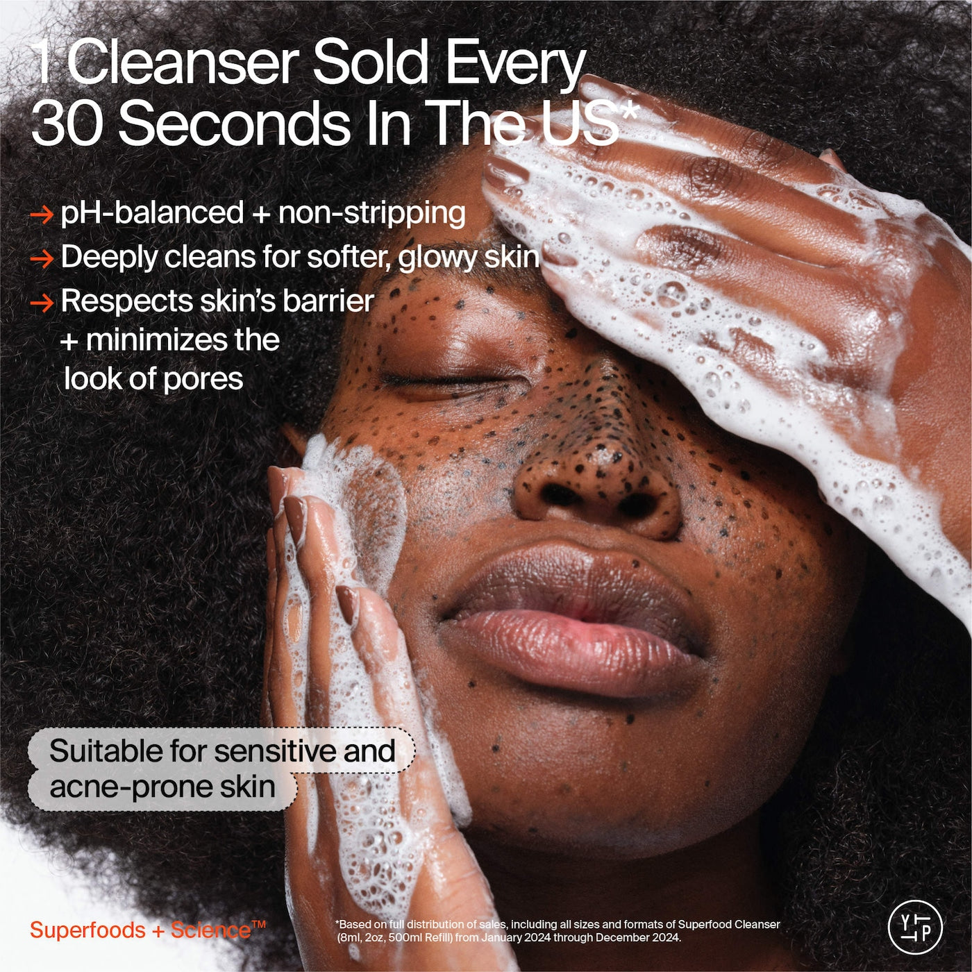 The Headliners Superfood Antioxidant Cleanser Skincare Set - Youth To The People / Limpiador facial set 2 pzas