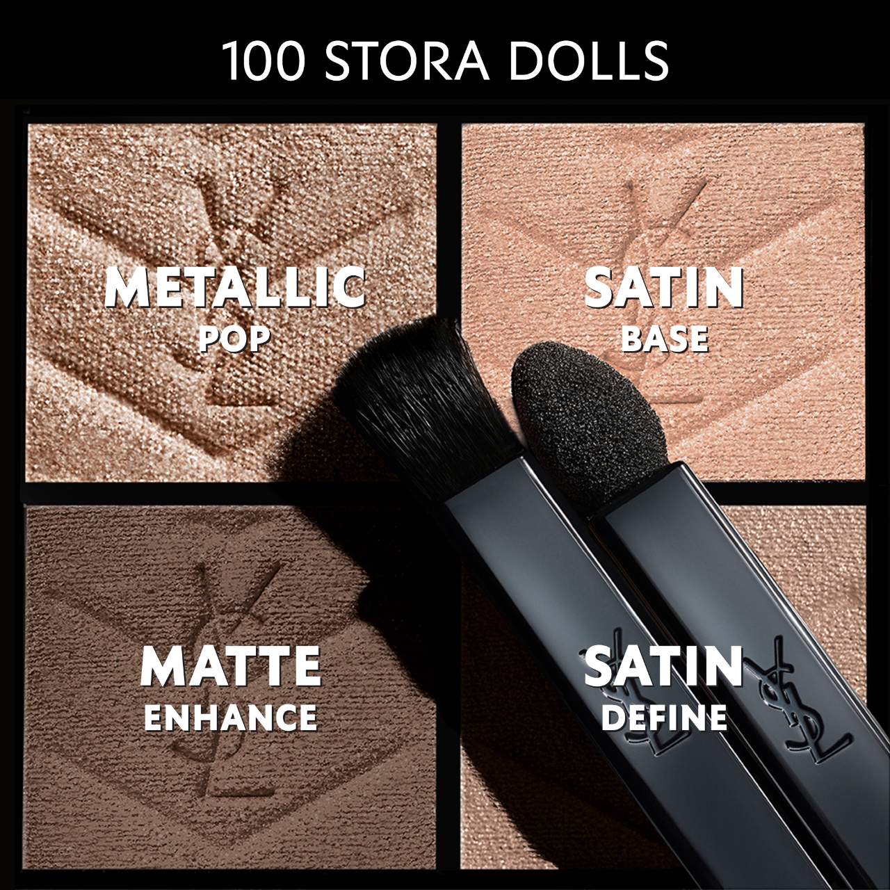 Couture Mini Clutch Eyeshadow Palette - Yves Saint Laurent / Cuatro sombras de ojos de lujo con alto rendimiento