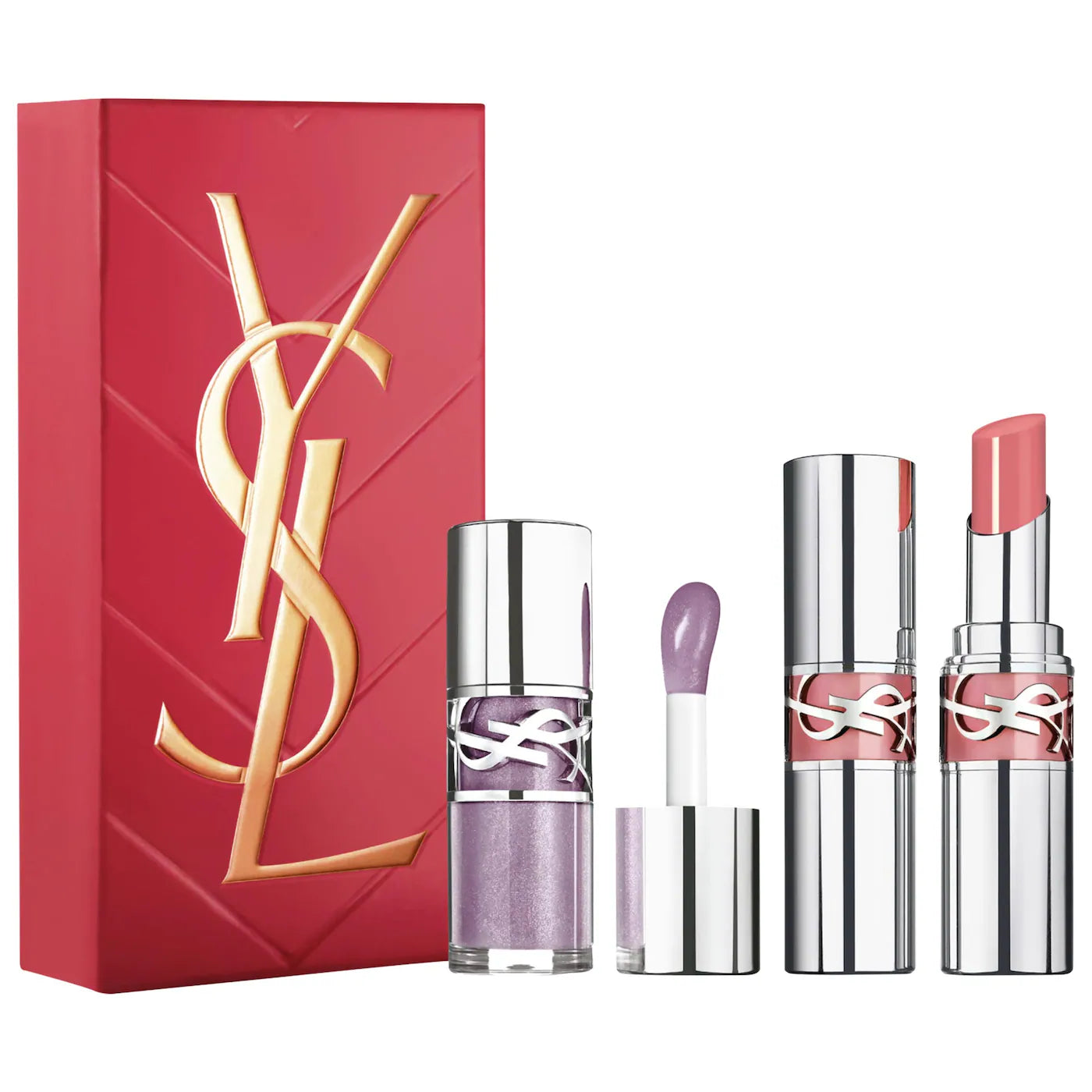 *PREORDEN: YSL Loveshine Lip Oil Stick & Plumping Gloss Duo Gift Set - Yves Saint Laurent / Set 2 labiales