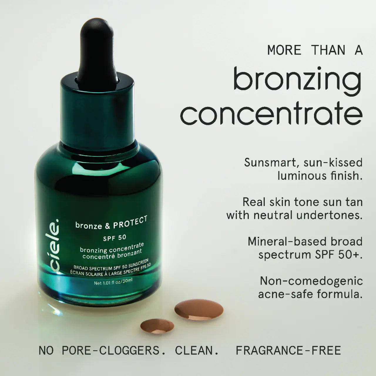 *PREORDEN: Bronzing Concentrate SPF 50 - ciele / Suero bronceador con protección solar