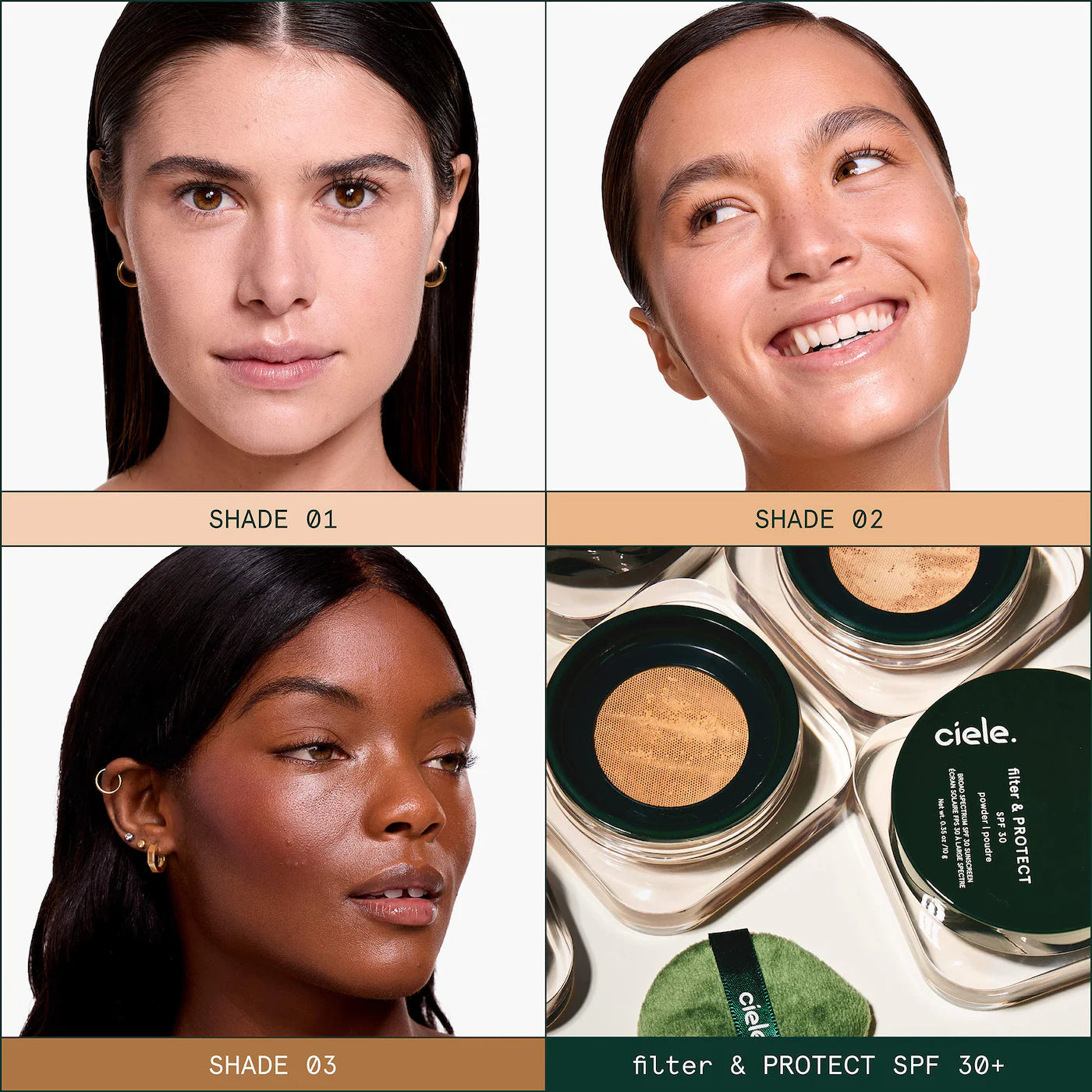 *PREORDEN: filter & PROTECT SPF 30+ blurring finishing and setting powder - ciele / Polvo suelto spf30+