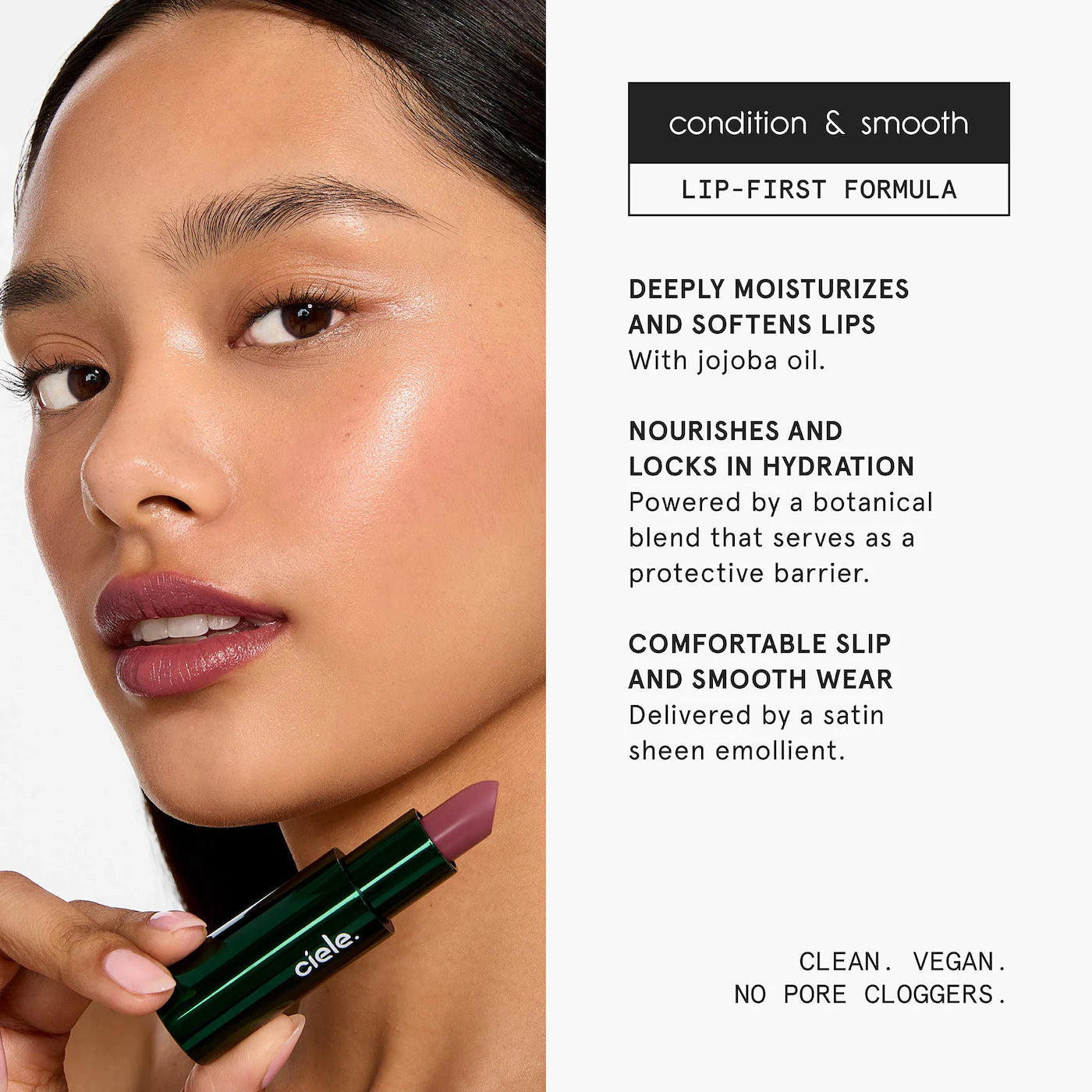 *PREORDEN: lip & PROTECT Pigment-Rich Hydrating Lipstick with SPF 60+ - ciele / Labial con SPF 60+