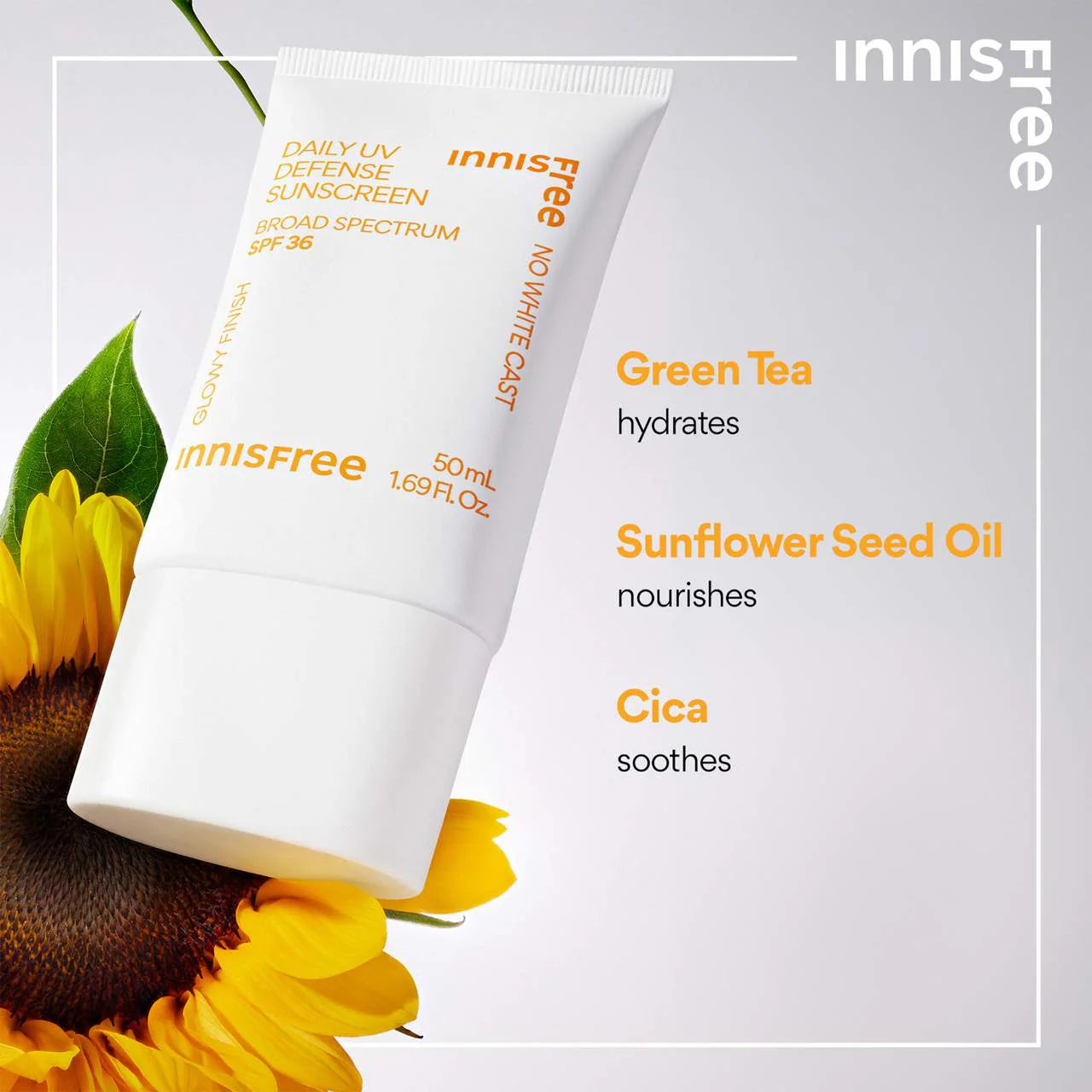 *PREORDEN: Daily UV Defense Invisible Broad Spectrum SPF 36 Sunscreen - innisfree / Protector solar sin residuo blanco