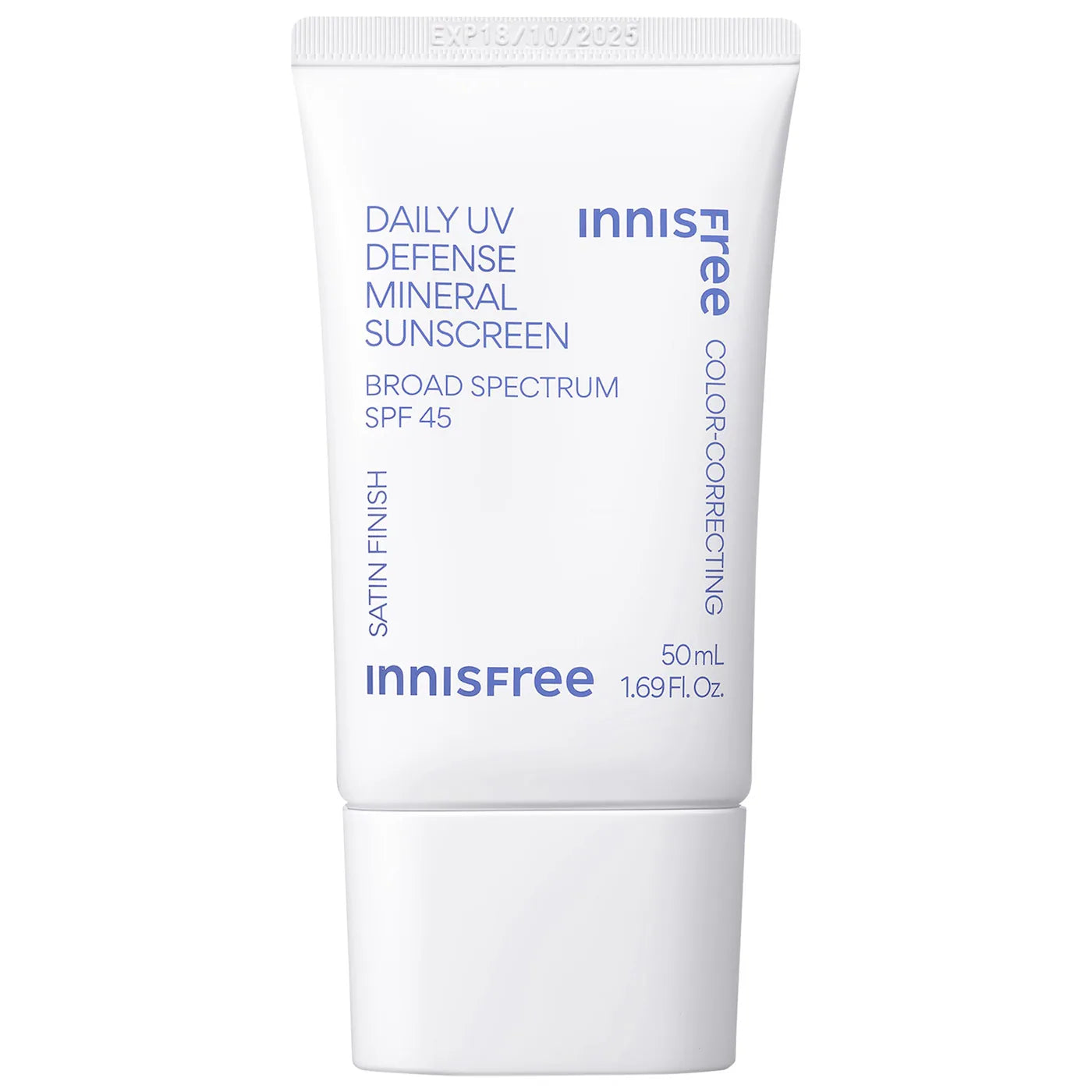 *PREORDEN: Daily UV Defense Mineral Sunscreen Broad Spectrum SPF 45 - innisfree / Protector solar mineral calma, protege y neutraliza rojeces