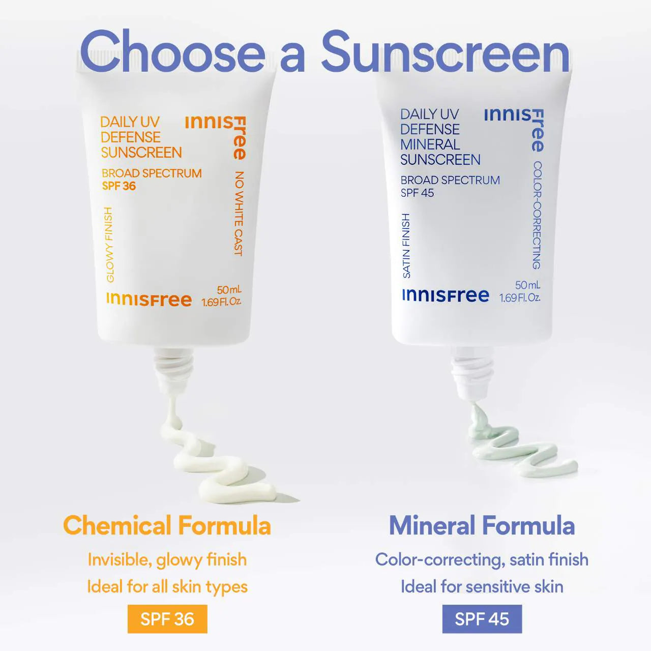 *PREORDEN: Daily UV Defense Mineral Sunscreen Broad Spectrum SPF 45 - innisfree / Protector solar mineral calma, protege y neutraliza rojeces