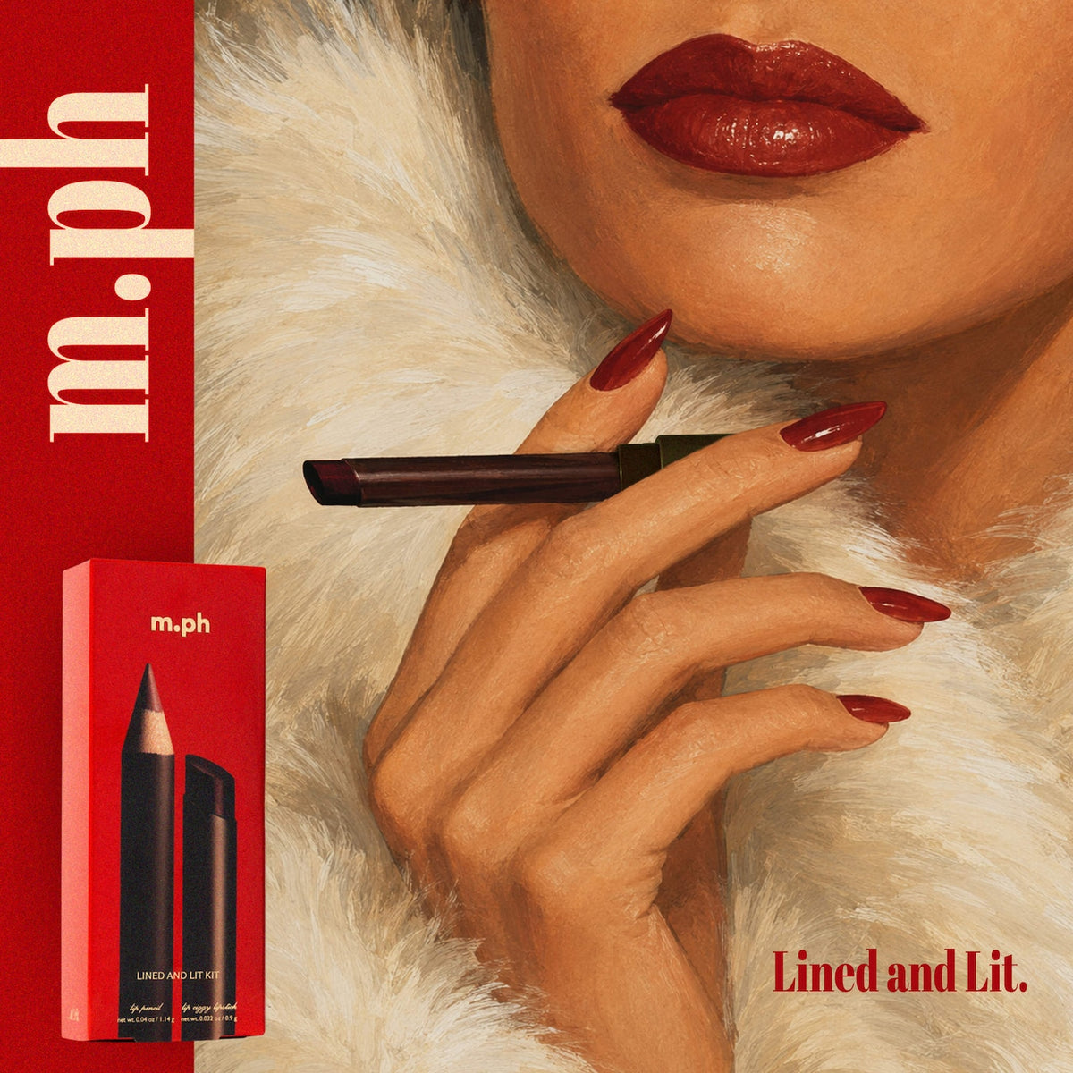 *PREORDEN: Lined & Lit Lipstick & Lip Liner Gift Set / Set de labial y delineador