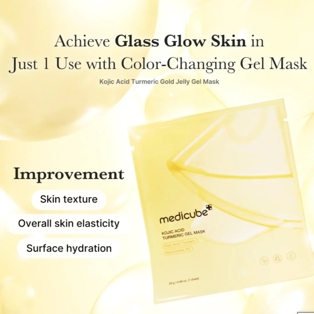 Kojic Acid Turmeric Gold Jelly Gel Mask - Medicube / Mascarilla para piel radiante