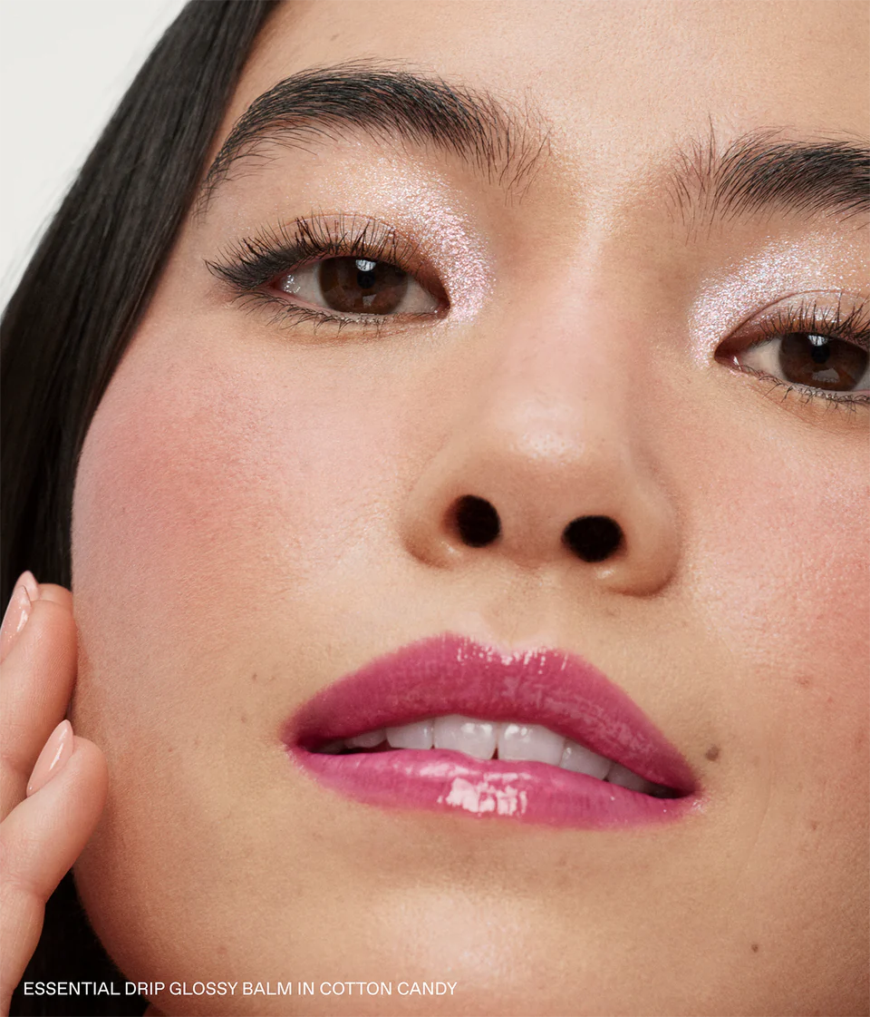Mini essential drip glossy balm duo - r.e.m. beauty / Set 2 pzas brillo con color y acido hialurónico