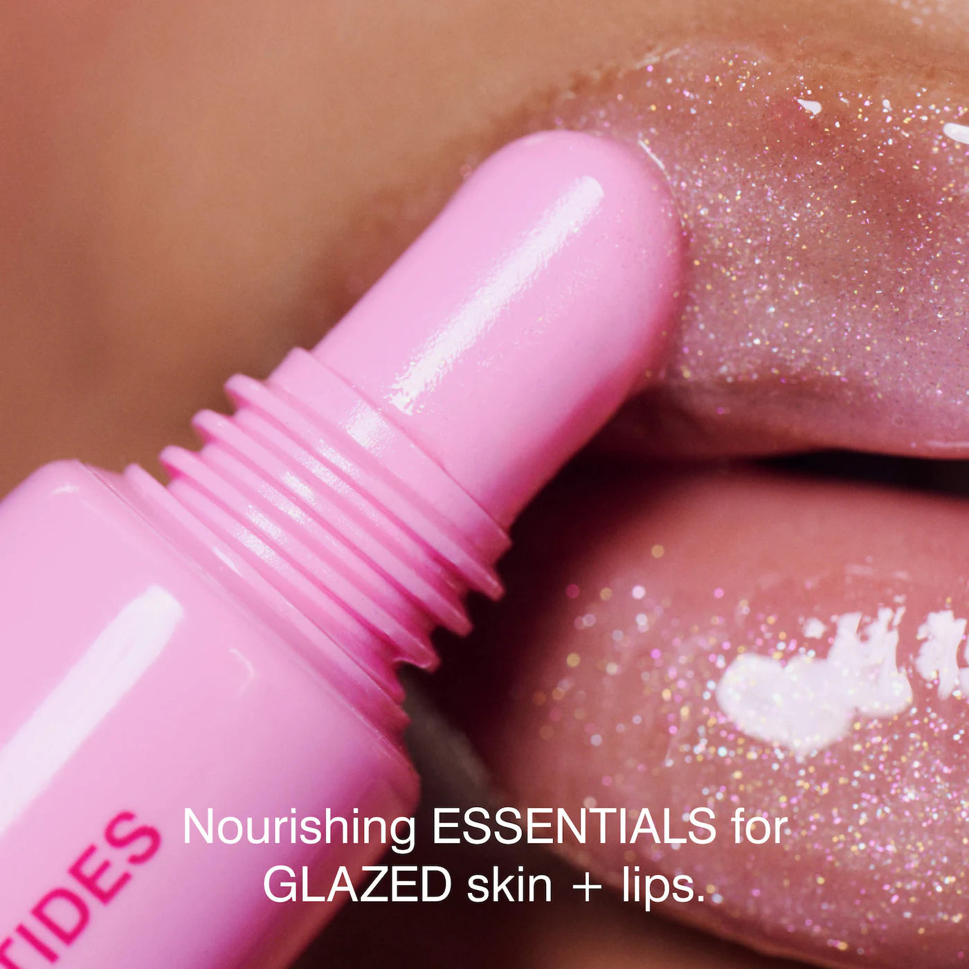 *PREORDEN: Holiday Glazed Trio Gift Set - rhode / Set 3 pzs, lip balm, lip tint y esencia hidratante