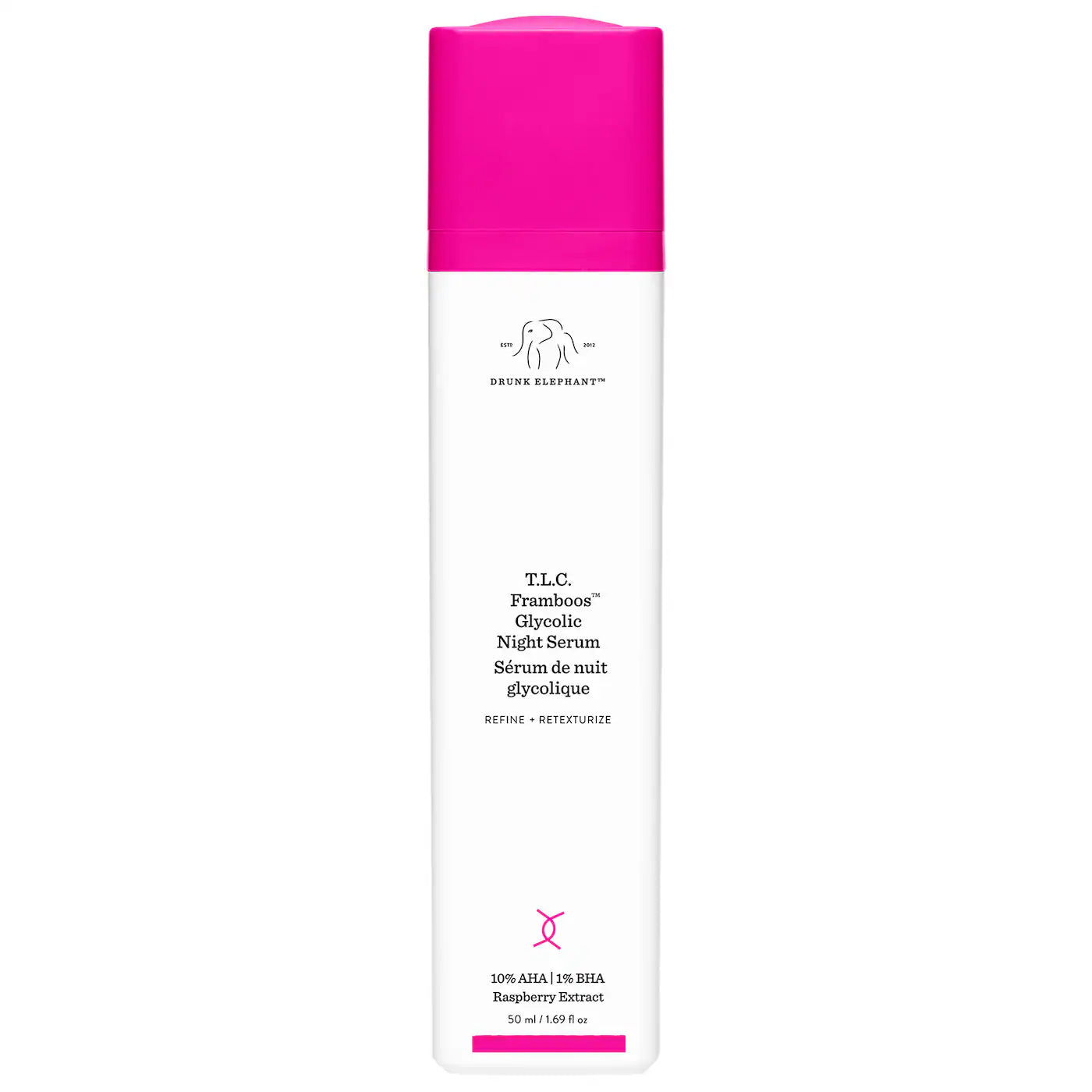 *PREORDEN: T.L.C. Framboos™ Glycolic Resurfacing Night Serum - Drunk Elephant / Suero de noche para lineas de expresión
