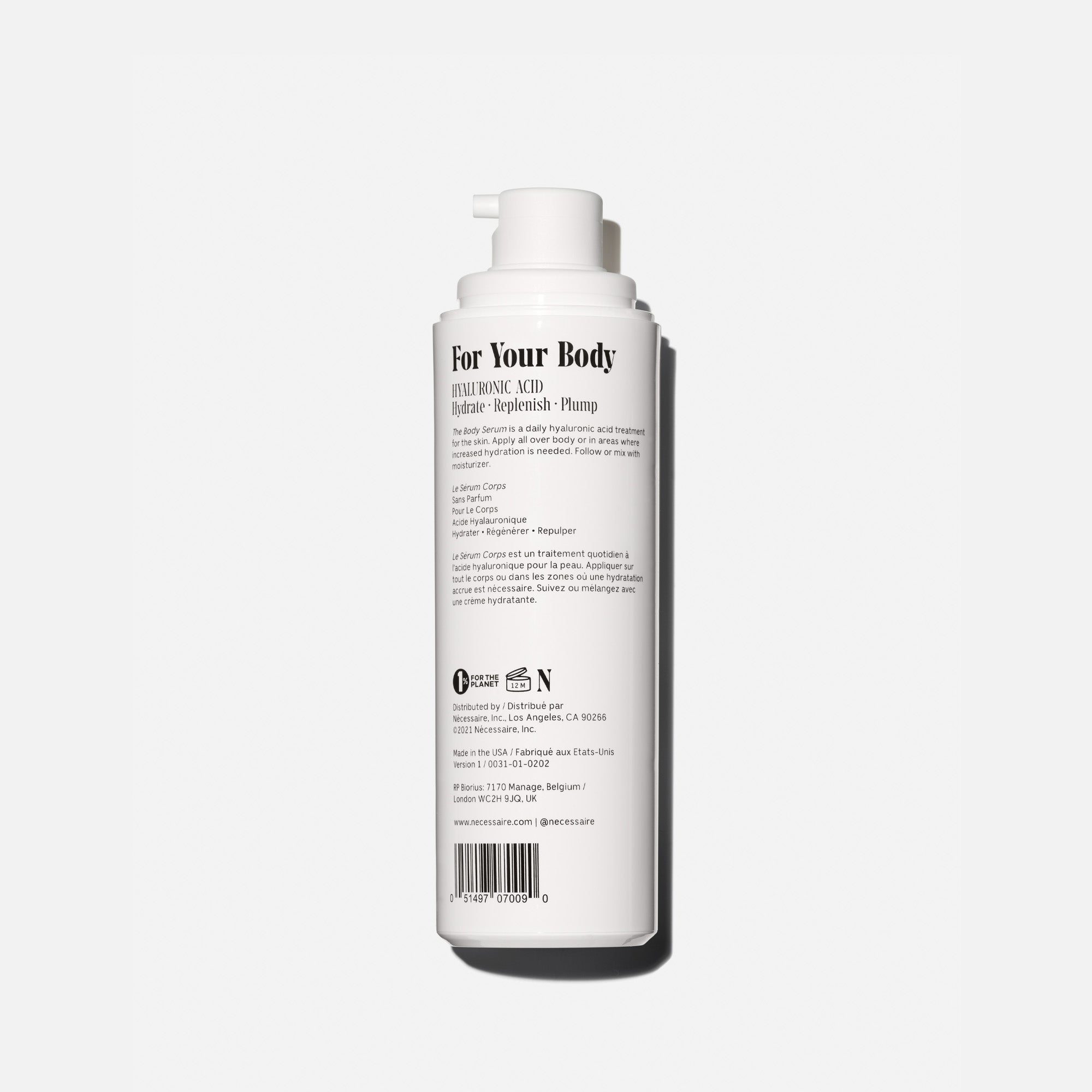 *PREORDEN: The Body Serum With Hyaluronic Acid, Niacinamide + Ceramide - Nécessaire / Tratamiento hidratante corporal