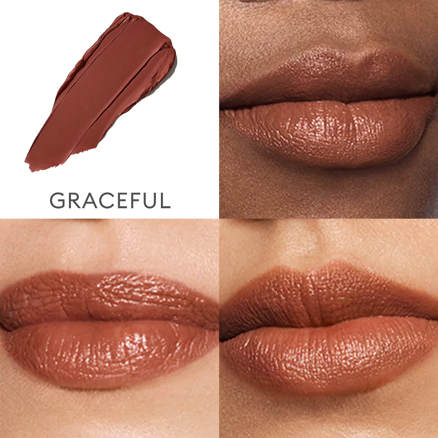 Satin Lip Color Refillable Hydrating Lipstick - Rose Inc / Difumina la apariencia de las líneas de labios