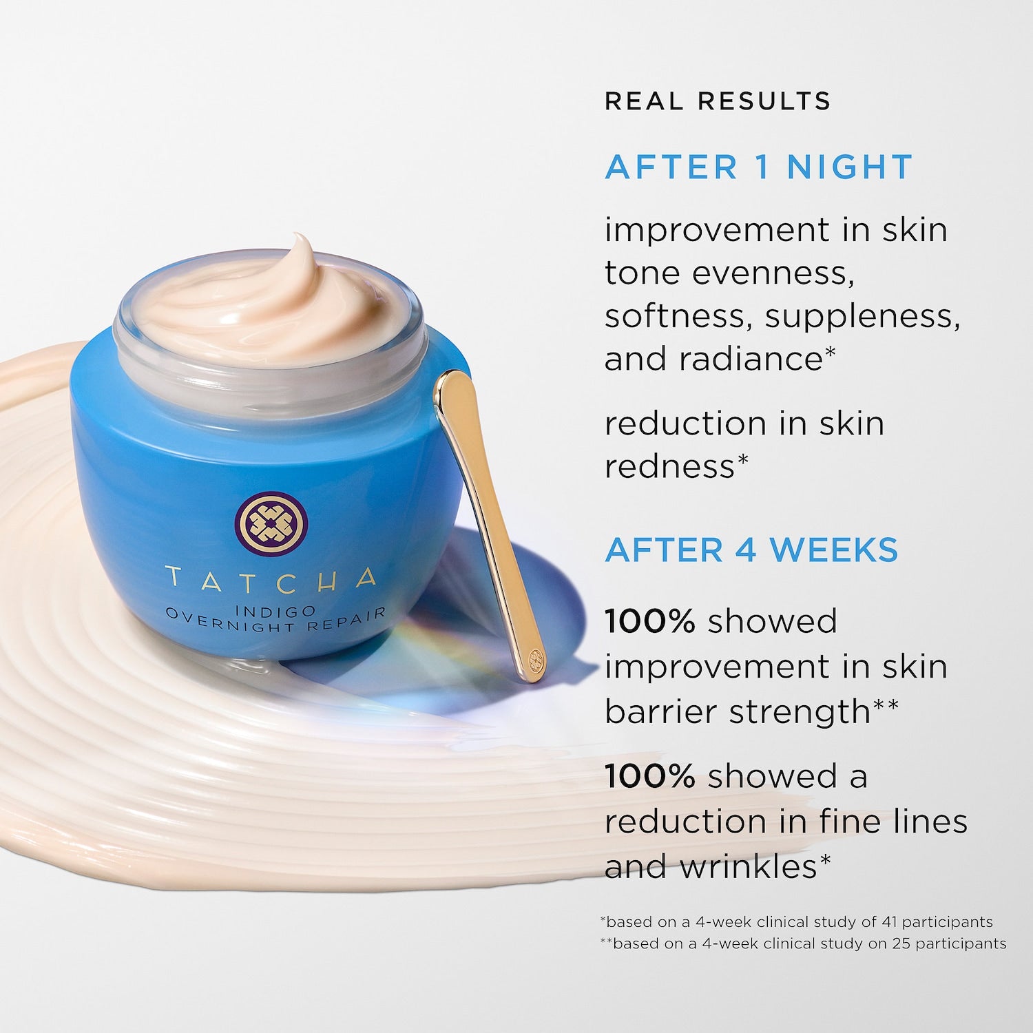 Indigo Overnight Repair Serum in Cream Treatment - Tatcha / Crema humectante