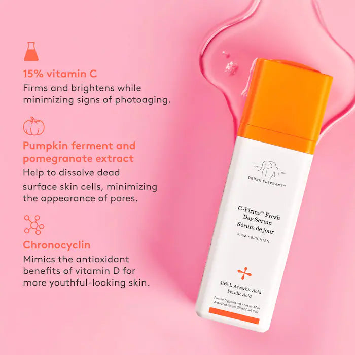*PREORDEN: C-Firma Fresh Vitamin-C Day Serum 28 mL - Drunk Elephant / Crema con vitamina C