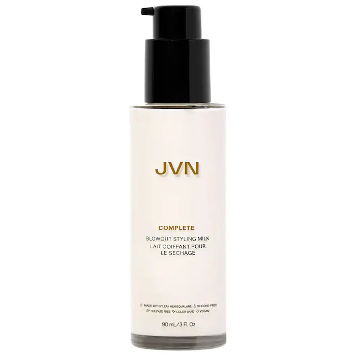 Complete Blowout Styling Milk - JVN / Leche moldeadora para suavidad, memoria de peinado y protección calor