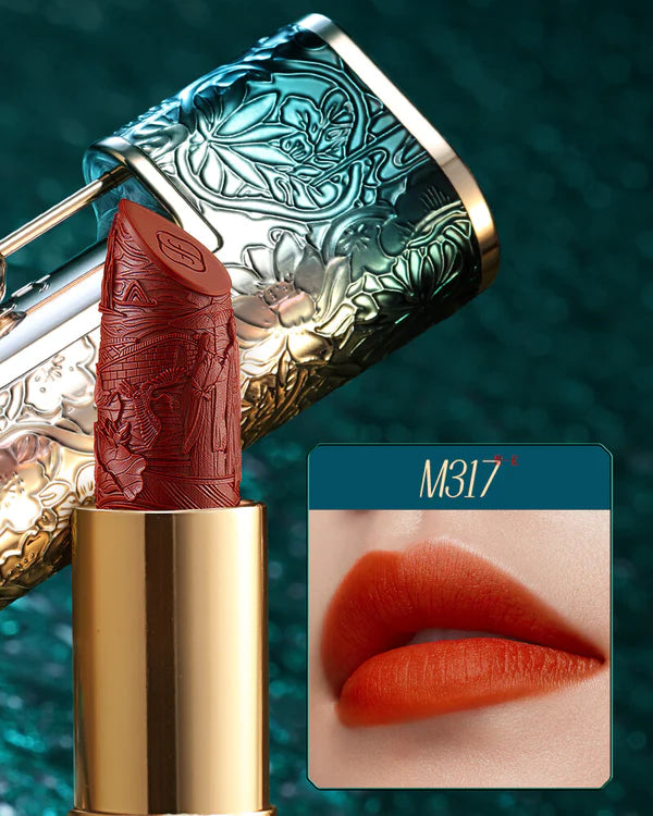 *PREORDEN: Blooming Rouge Love Lock Lipstick - Florasis / Labial sedoso, delicadamente grabado